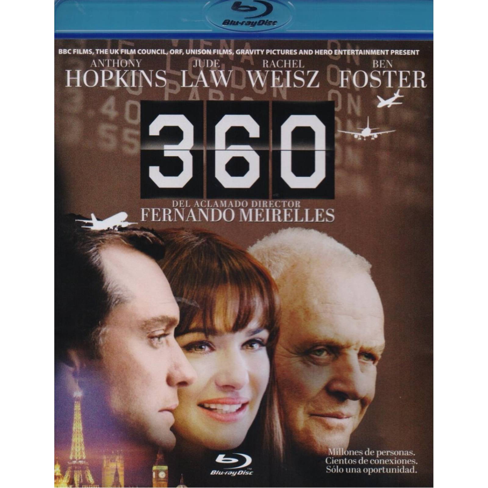 360 Fernando Meirelles Anthony Hopkins Pelicula Blu-ray