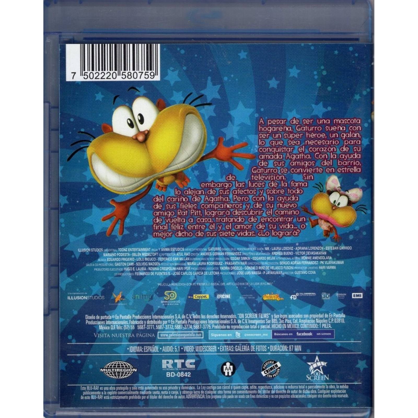 Gaturro La Pelicula Blu - Ray