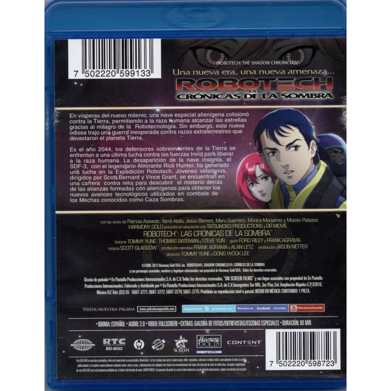Robotech Las Cronicas De La Sombra 2006 Pelicula Blu-ray