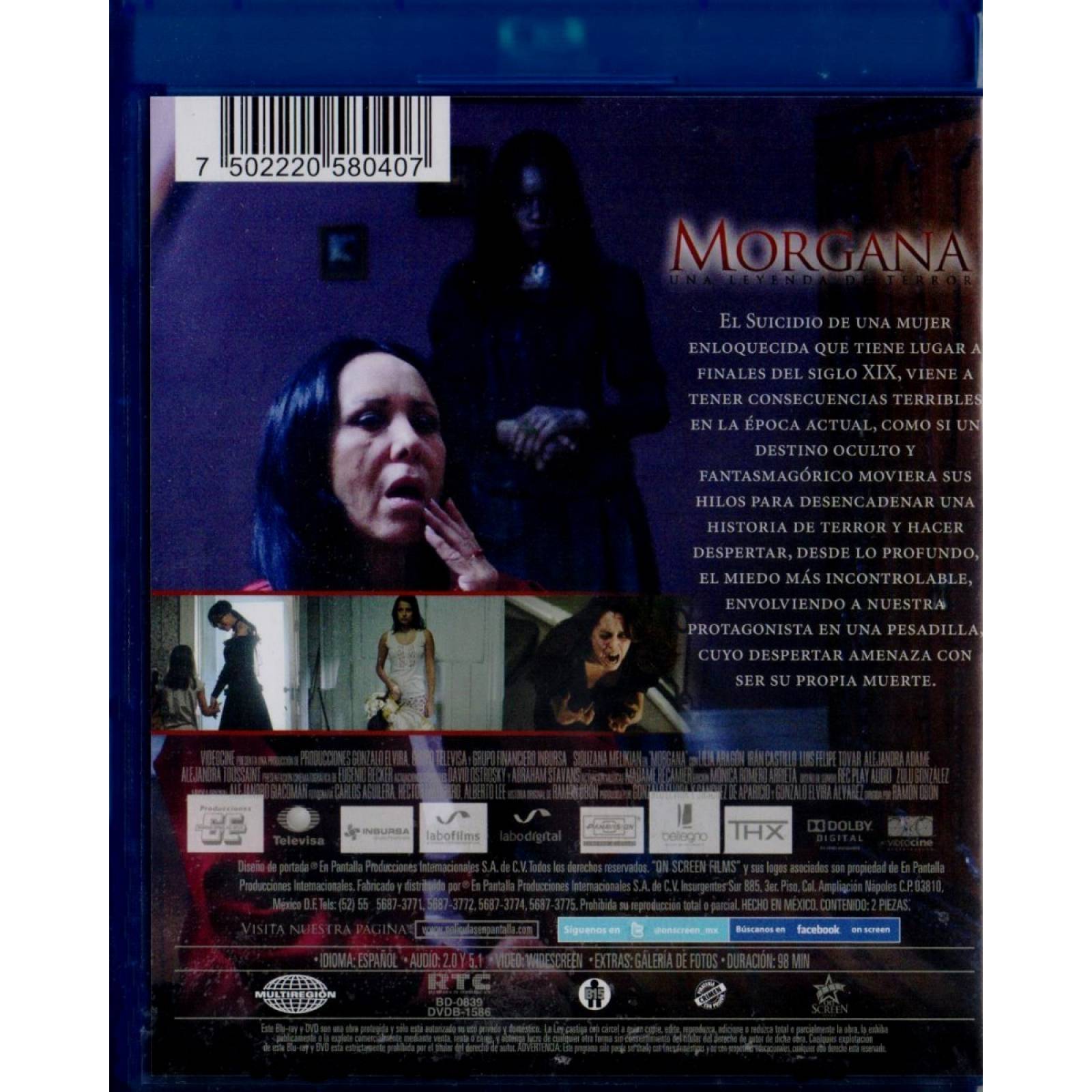 Morgana Una Leyenda De Terror Pelicula Blu-ray + Dvd