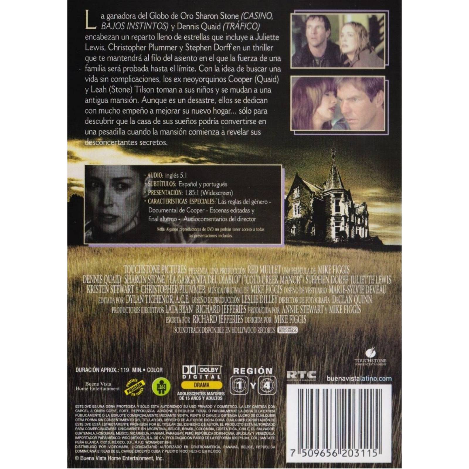 La Garganta Del Diablo Cold Creek Manor Pelicula Dvd