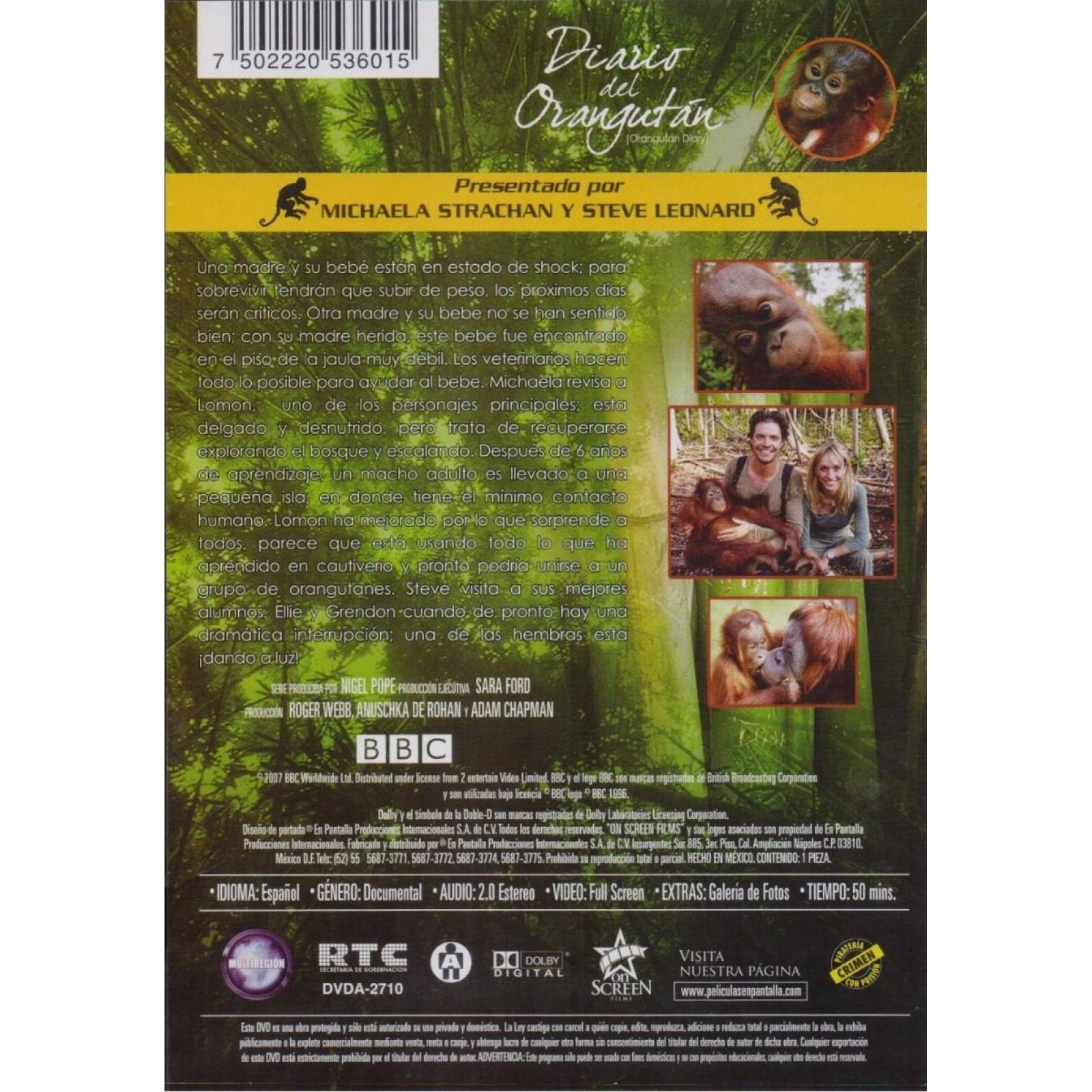 Diario Del Orangutan Volumen 2 Dos Documental Bbc Dvd