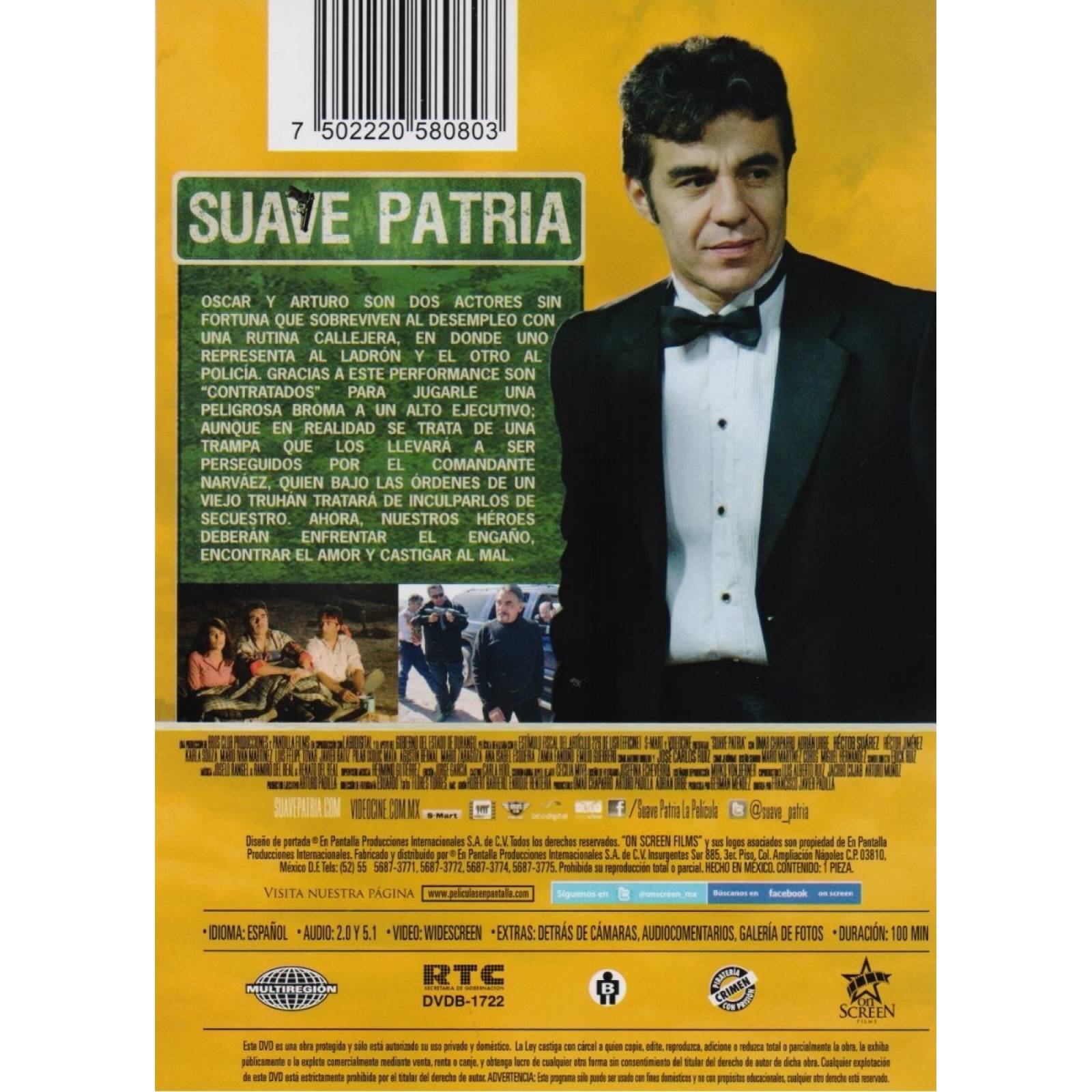 Suave Patria Omar Chaparro Pelicula Dvd