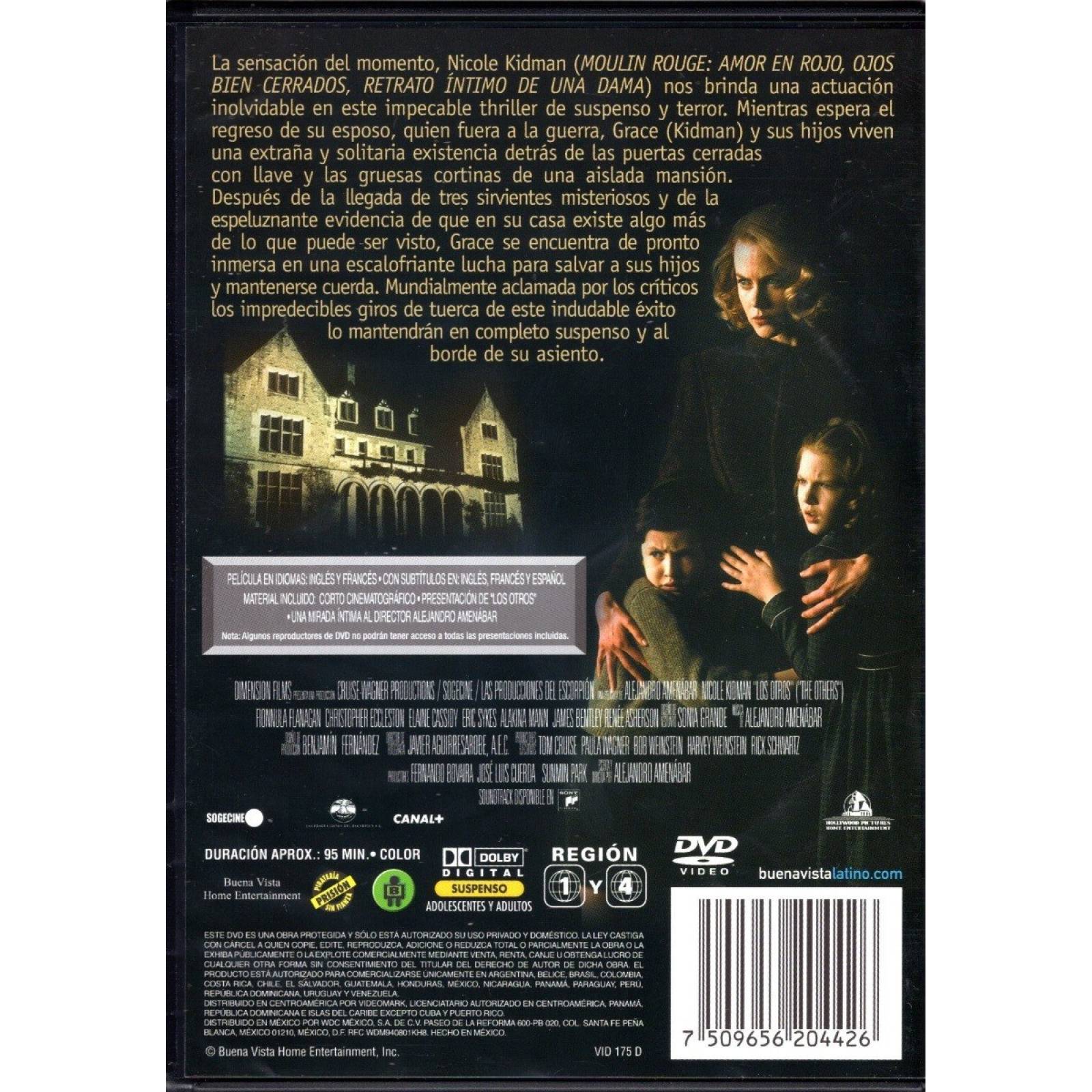 Los Otros The Others Nicole Kidman 2 Discos Pelicula Dvd