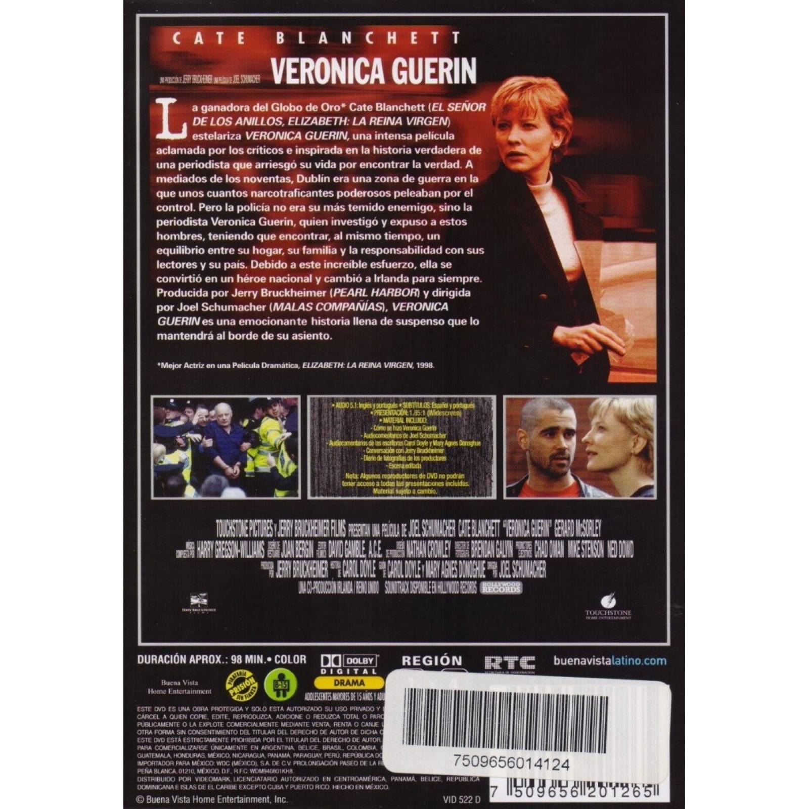 Veronica Guerin Cate Blanchett Pelicula Dvd