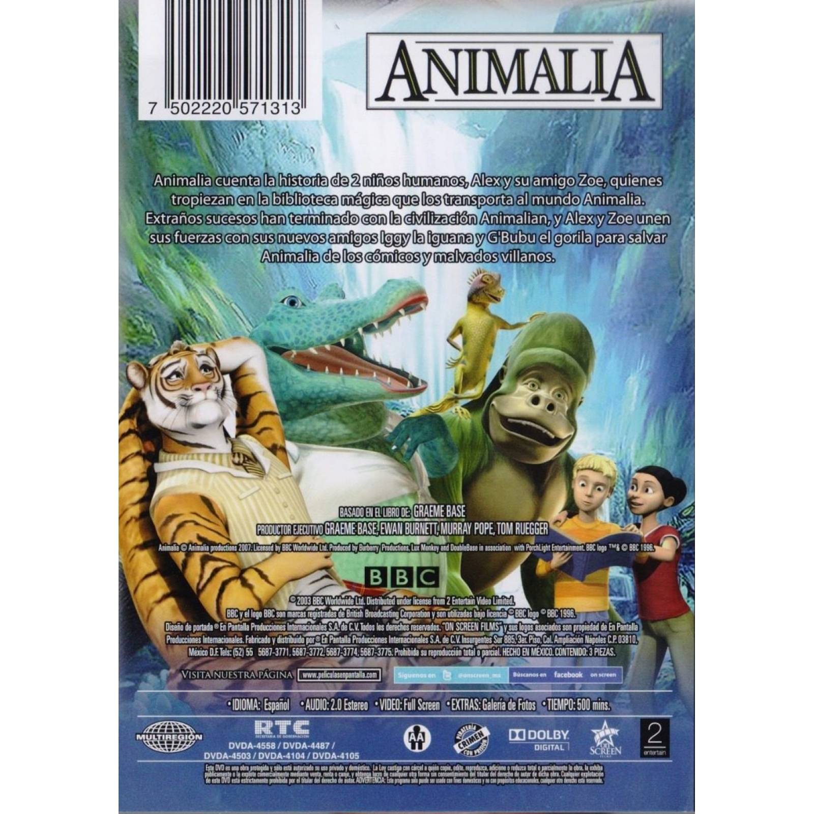 Animalia Los 20 Episodios De La Primera Temporada 1 Uno Dvd
