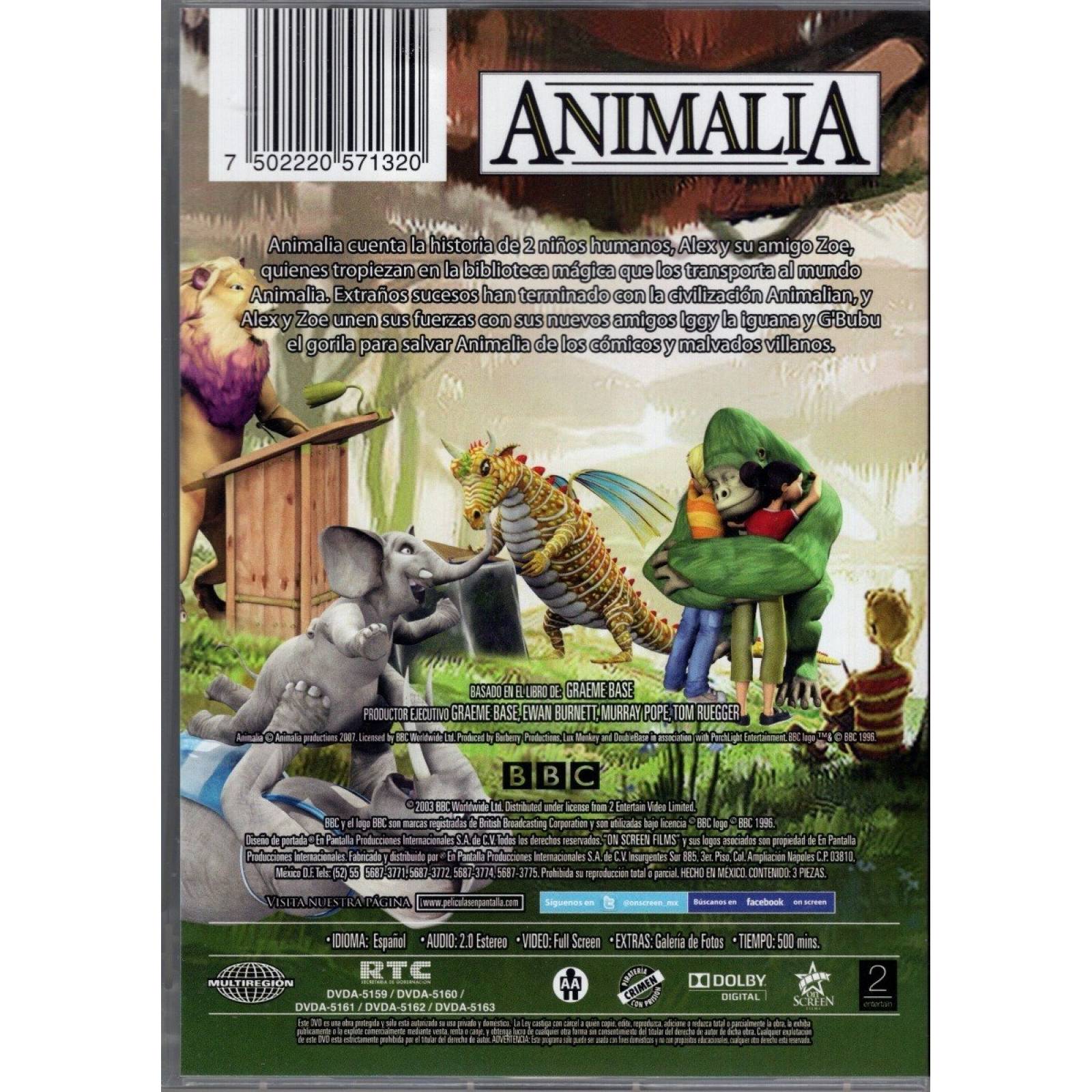 Animalia Los 20 Episodios De La Segunda Temporada 2 Dos Dvd
