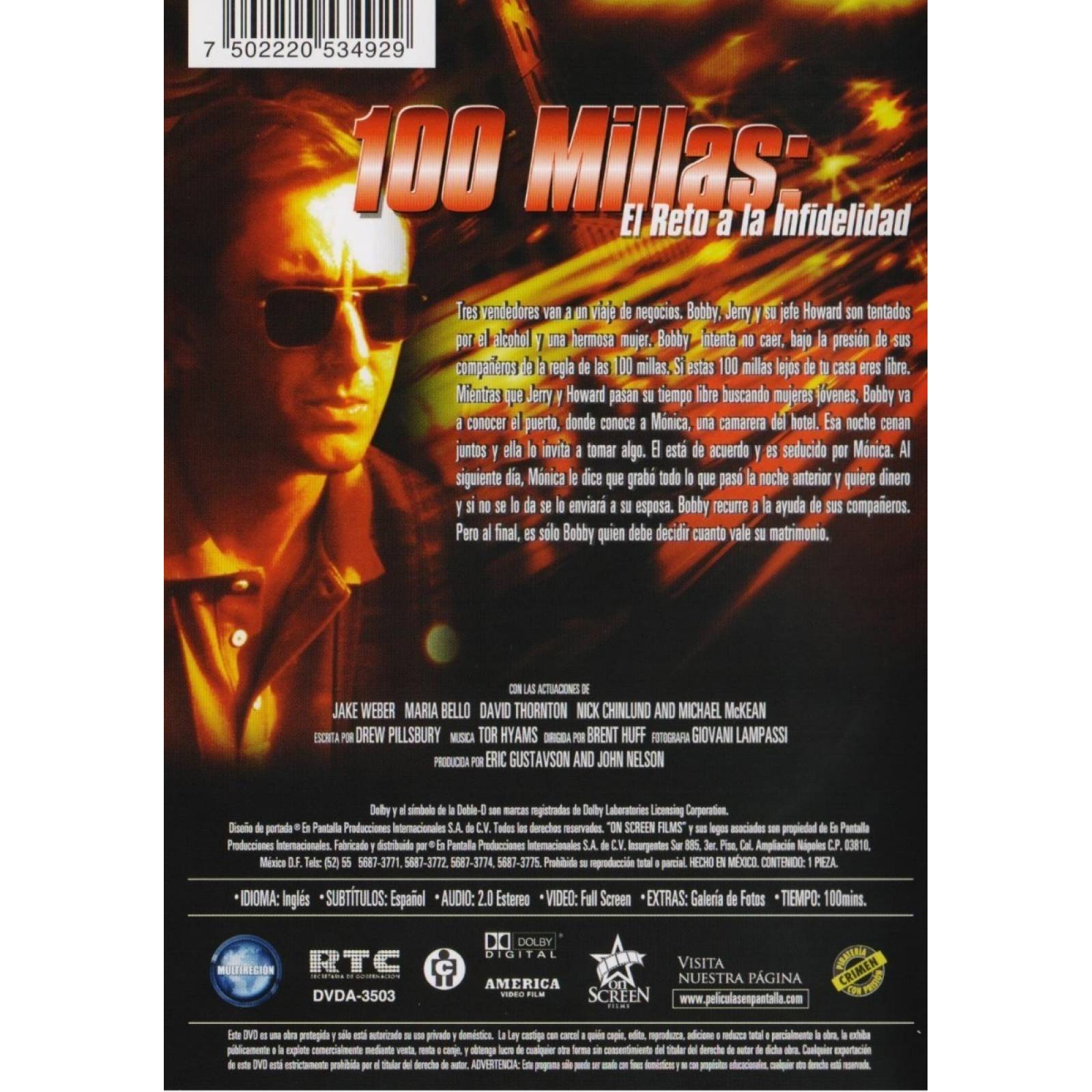 100 Cien Millas Reto A La Infidelidad Mile Rule Pelicula Dvd