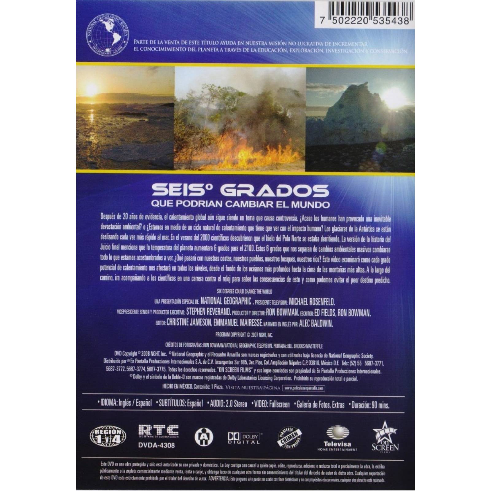Seis Grados Que Podrian Cambiar El Mundo Documental Dvd