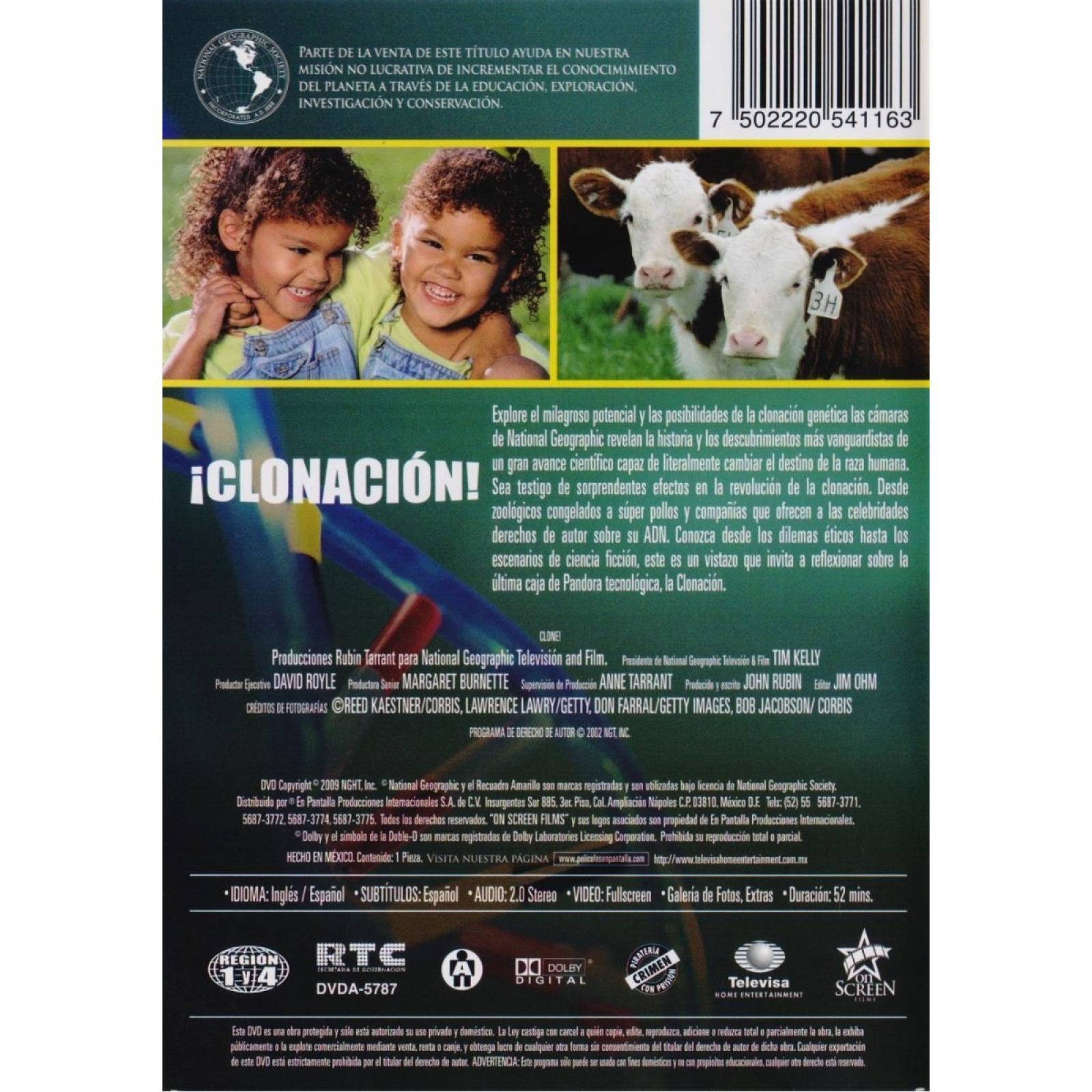 ¡ Clonacion ! , Documental National Geographic Dvd