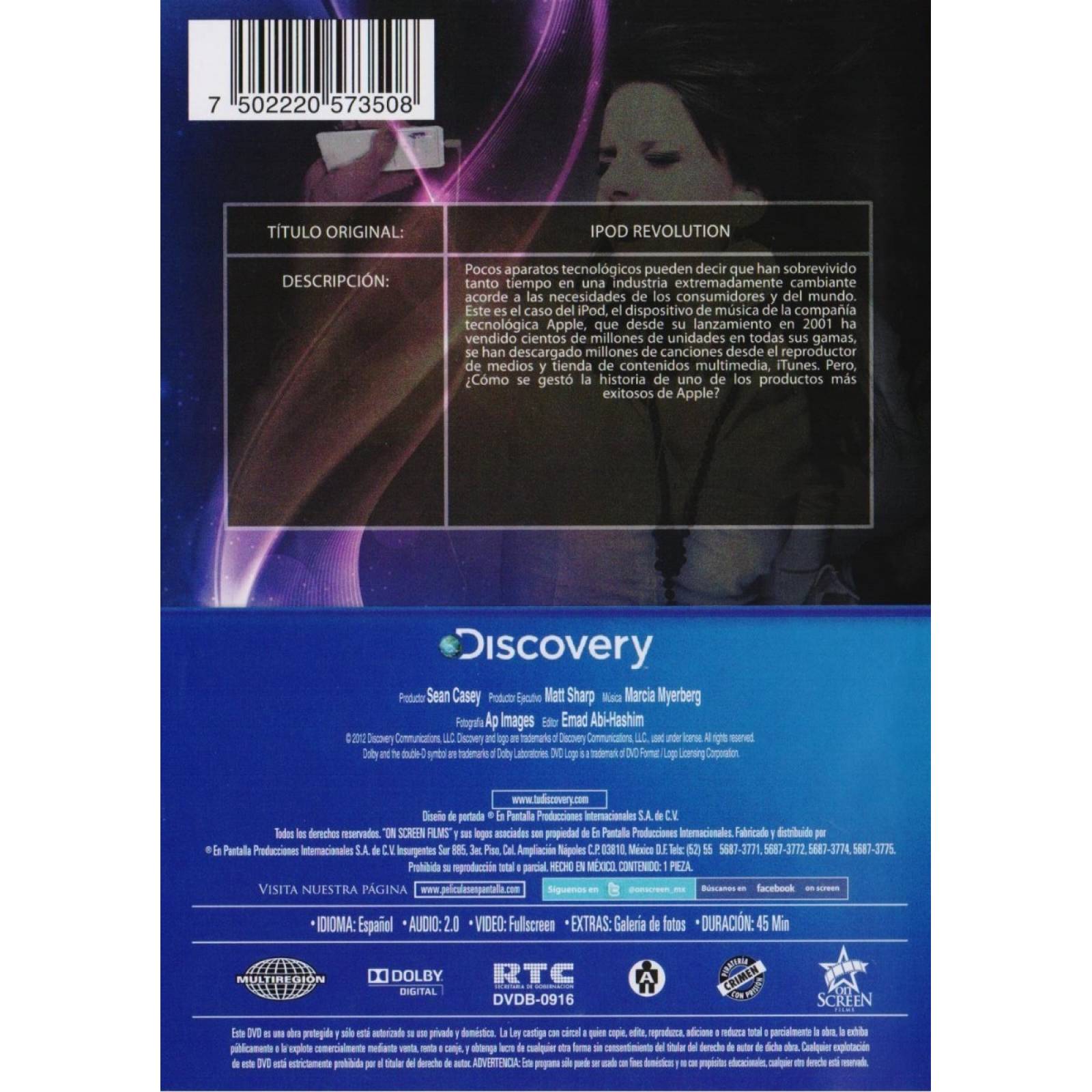 iPod La Revolucion Discovery Documental Dvd