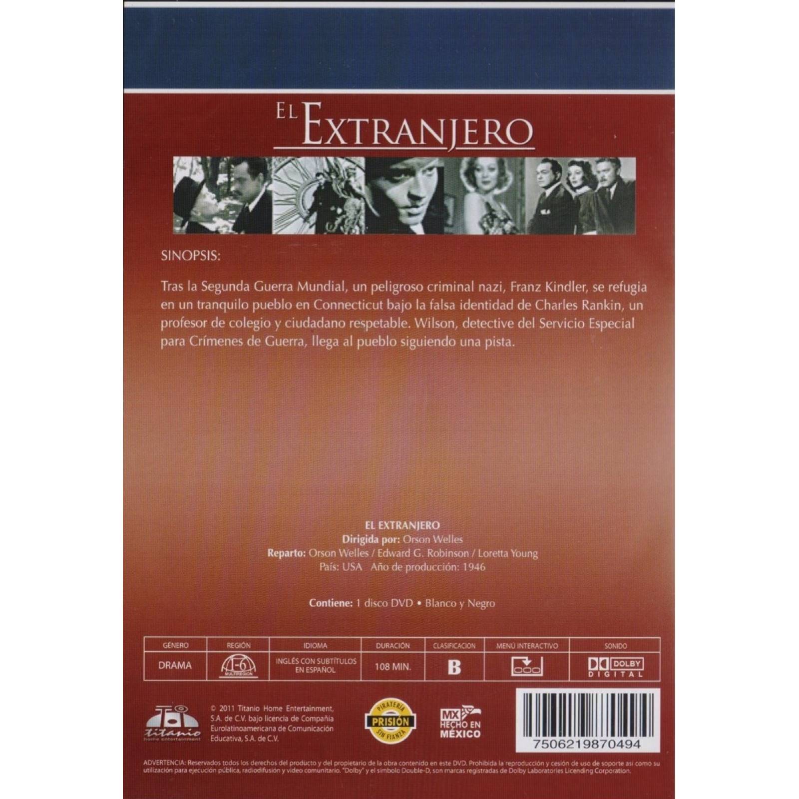 El Extranjero 1946 Orson Welles Pelicula Dvd