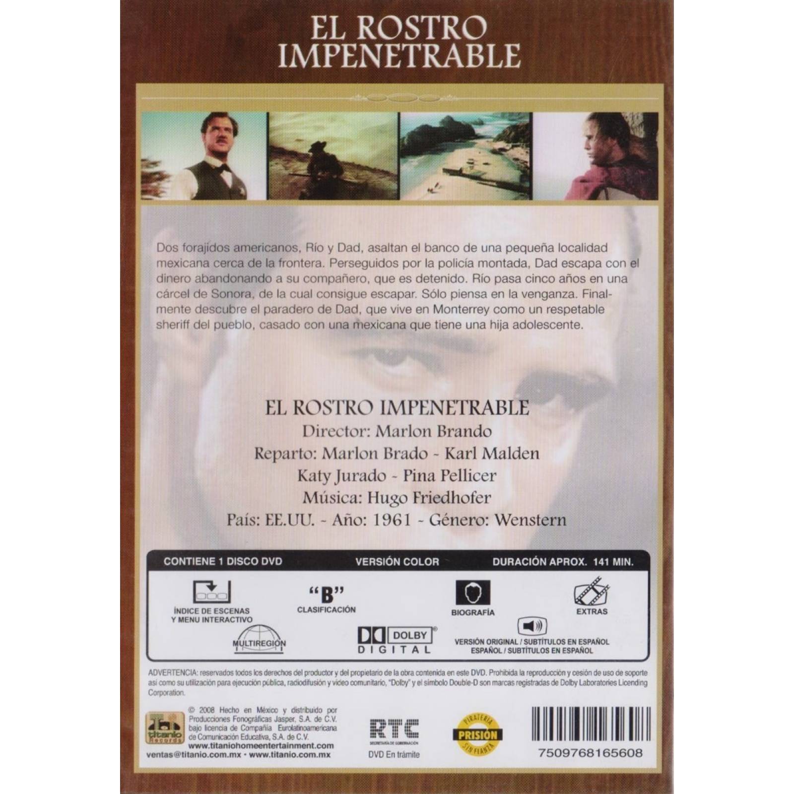 El Rostro Impenetrable Marlon Brando Pelicula Dvd