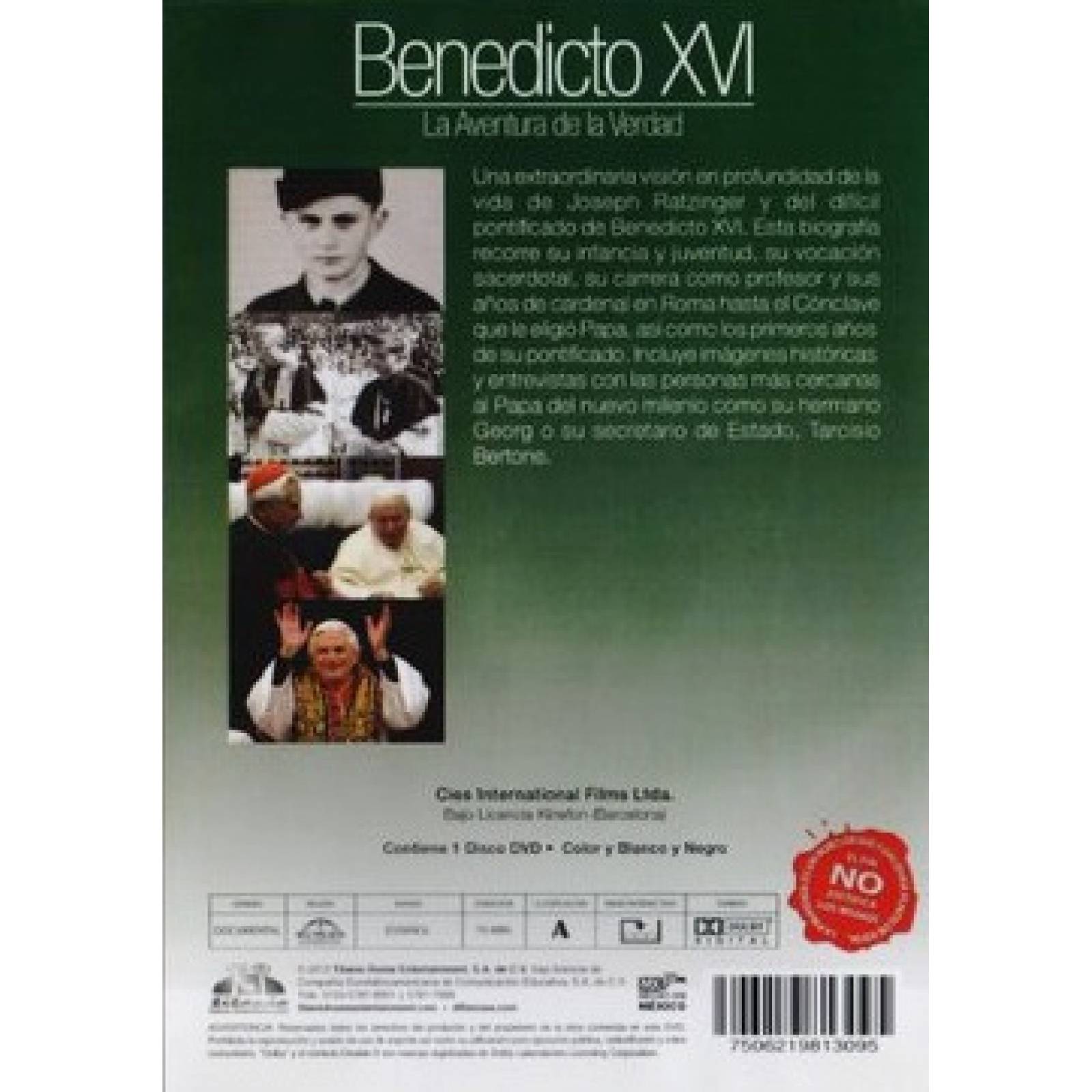 Benedicto Xvi 16 La Aventura De La Verdad Documental Dvd