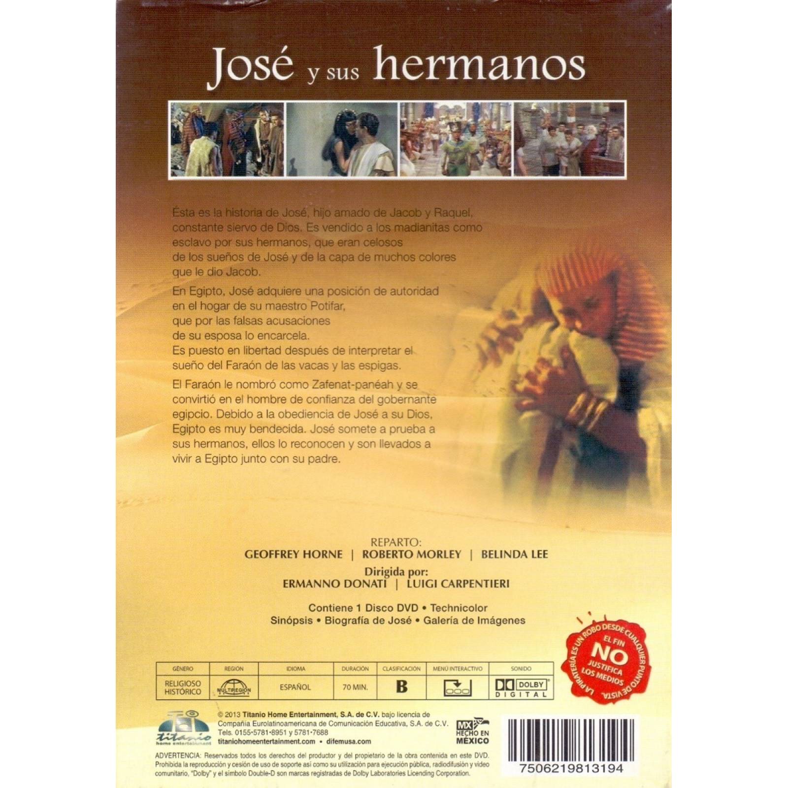 Jose Y Sus Hermanos Pelicula Dvd