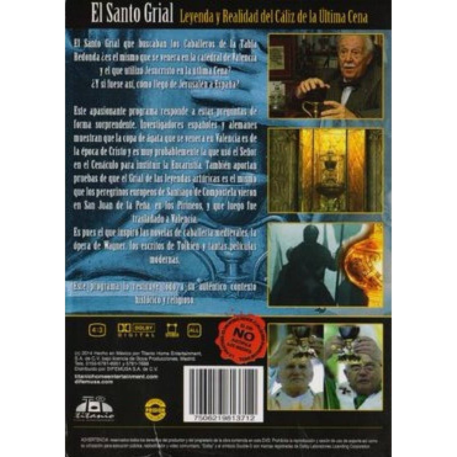El Santo Grial Leyenda Y Realidad Del Caliz Documental Dvd
