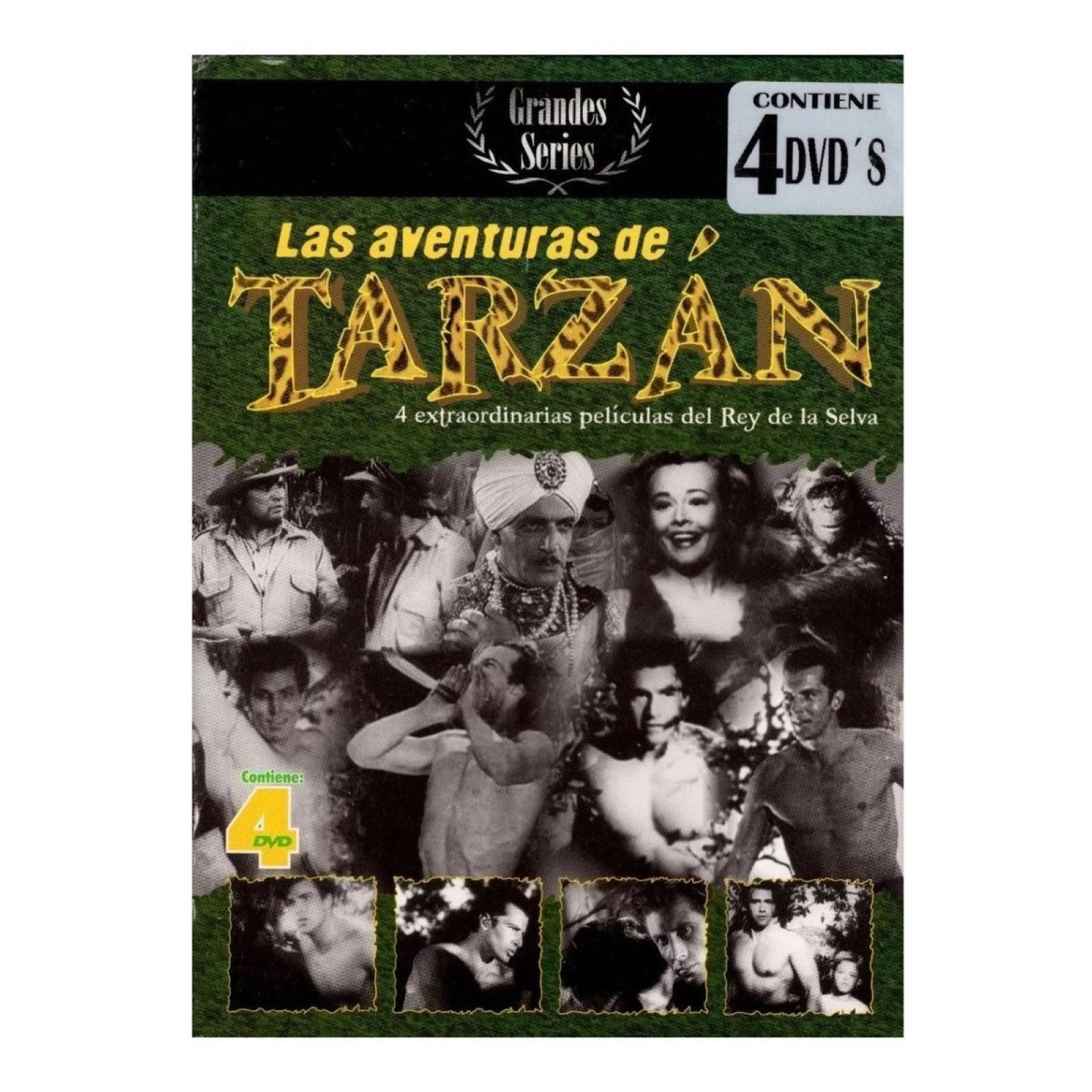 Las Aventuras De Tarzan 4 Peliculas Dvd