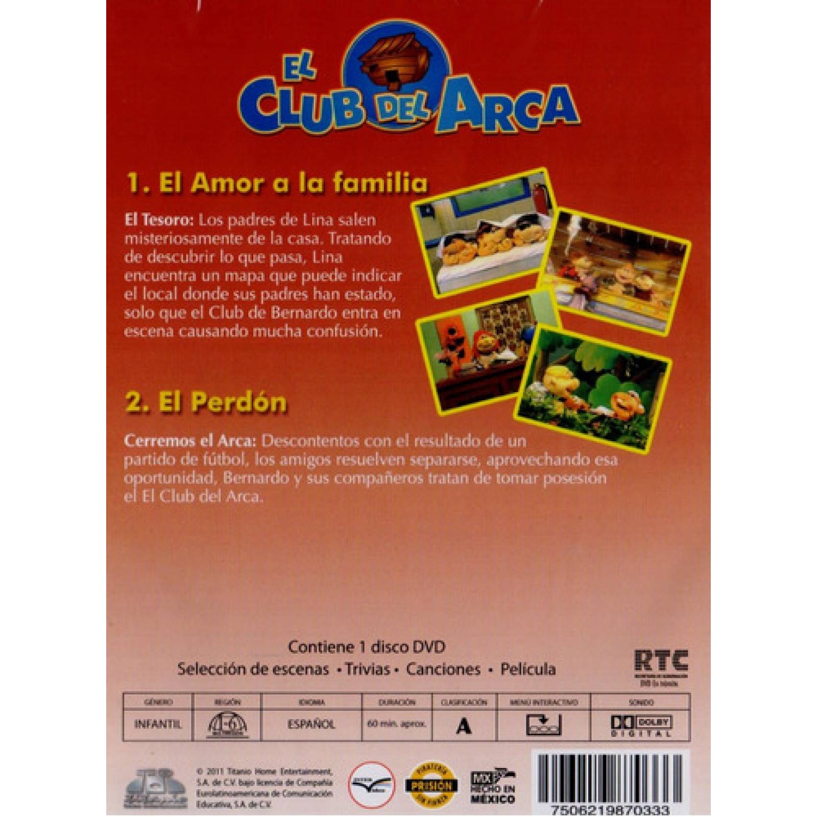 El Amor A La Familia Y El Perdon El Club Del Arca Dvd