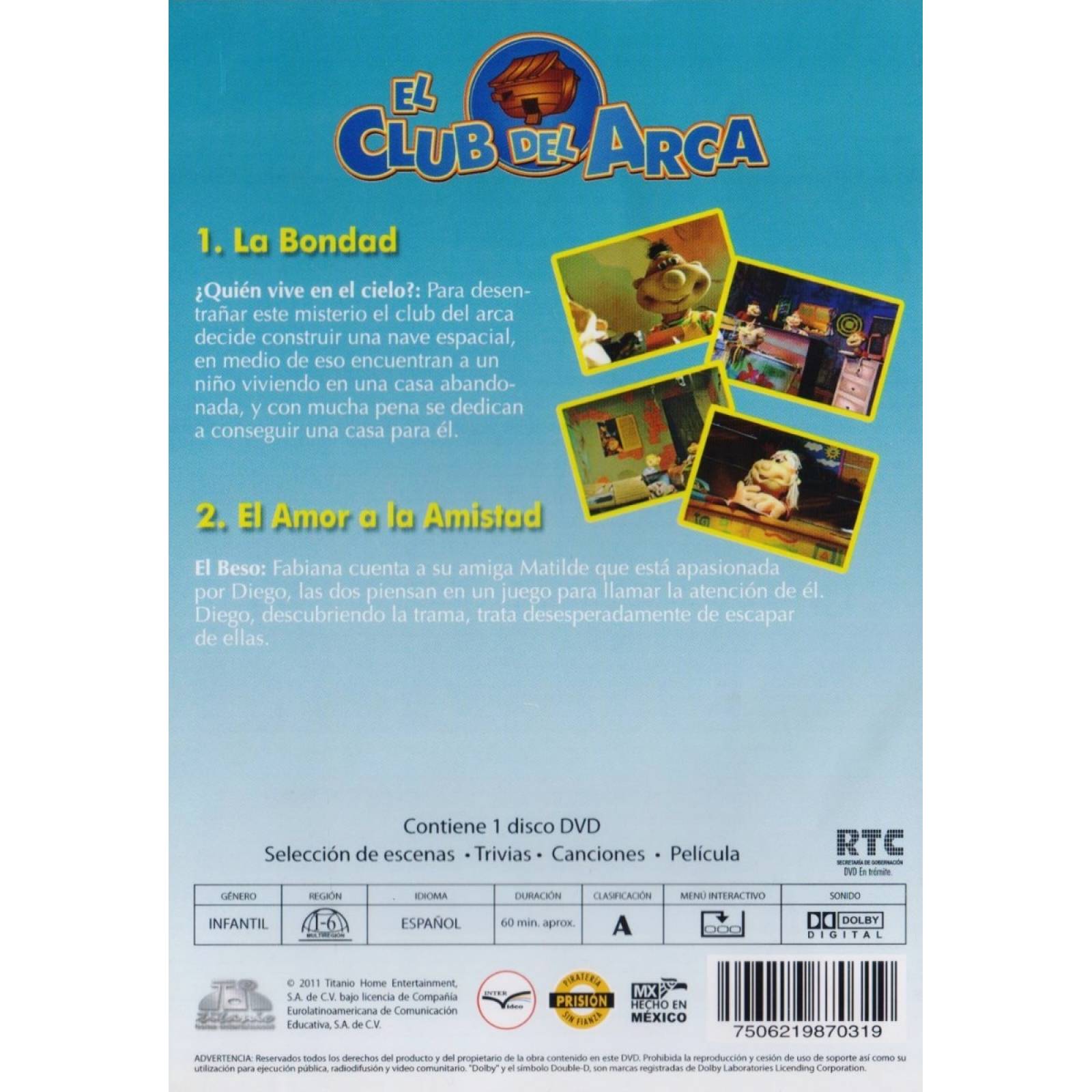 La Bondad Y El Amor A La Amistad El Club Del Arca Dvd