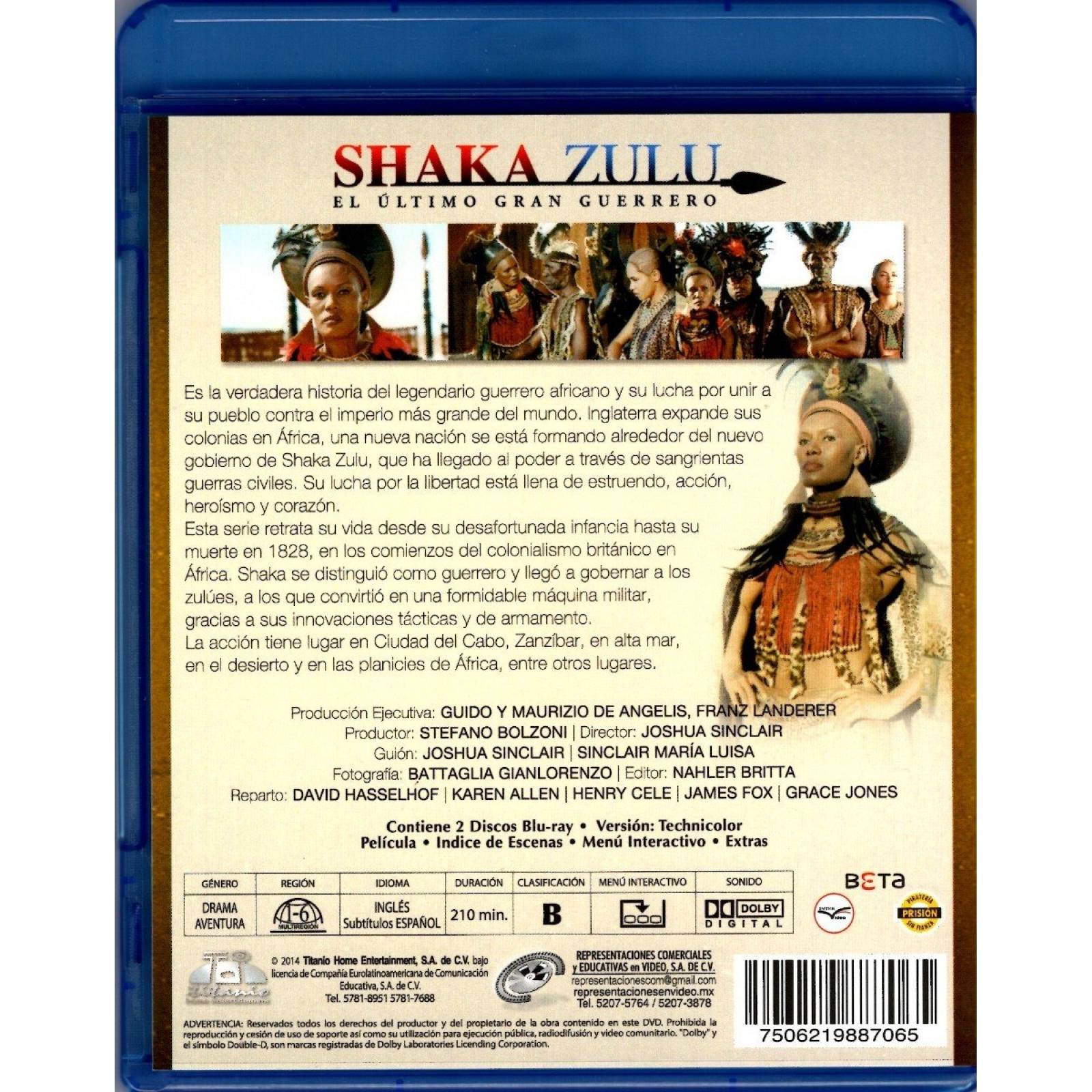 Shaka Zulu El Ultimo Gran Guerrero Serie Blu-ray
