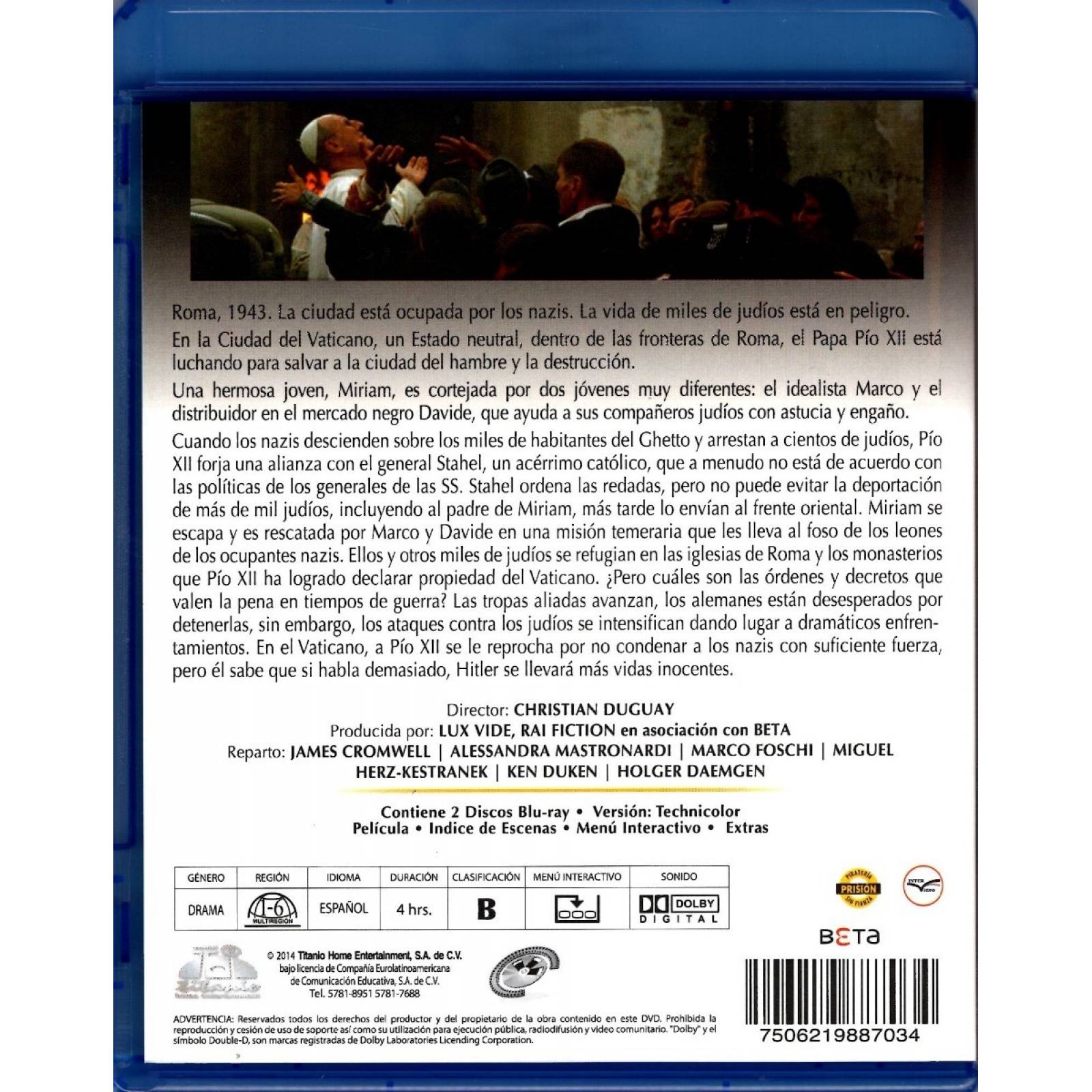 Pio 12 El Papa Que Desafio A Hitler Pelicula Blu-ray