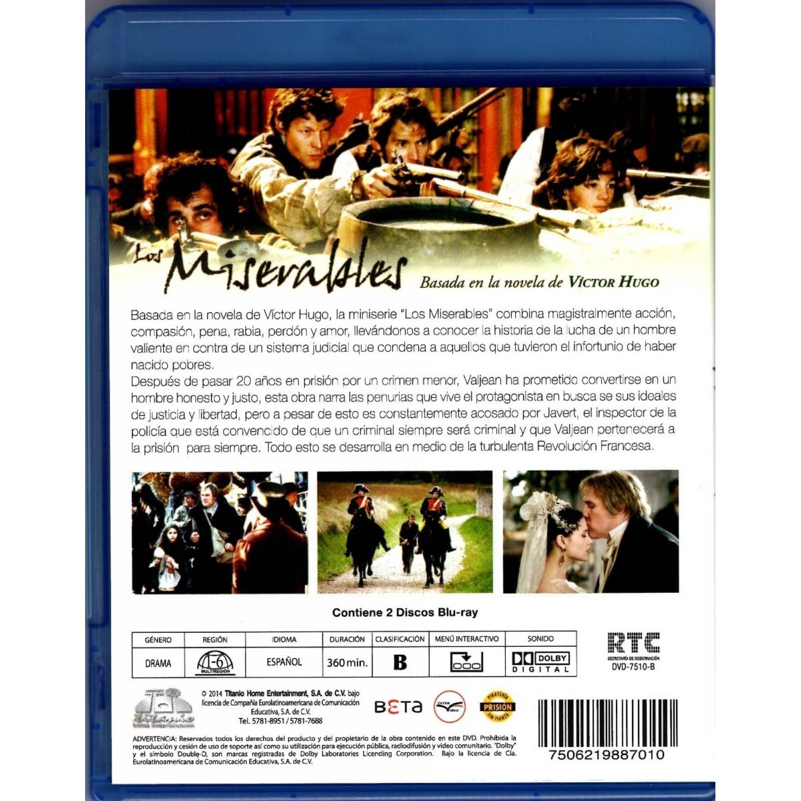 Los Miserables Gerard Depardieu Serie Blu-ray