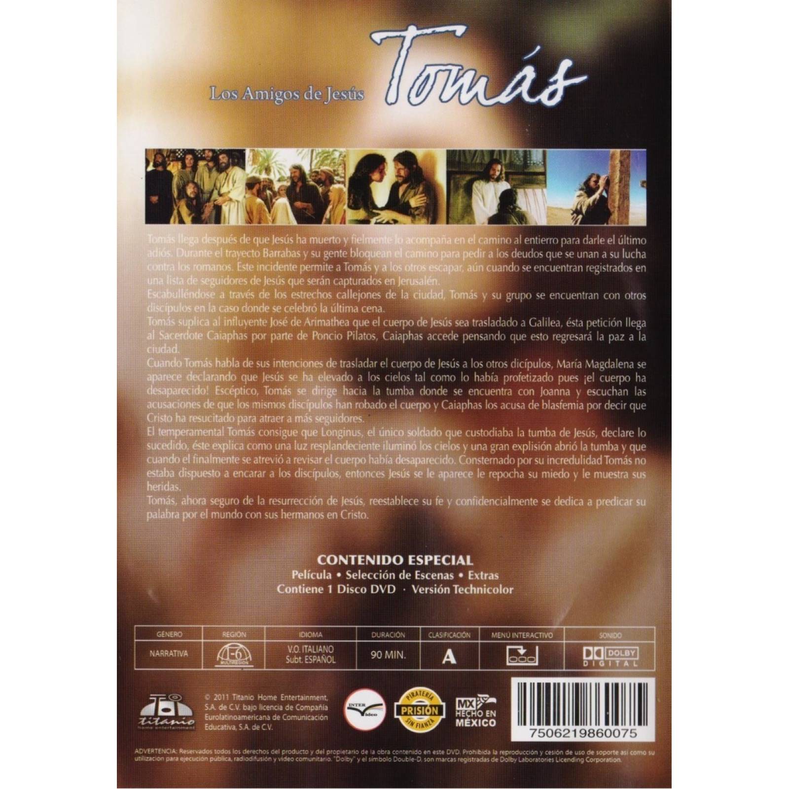 Tomas Los Amigos De Jesus Pelicula Dvd