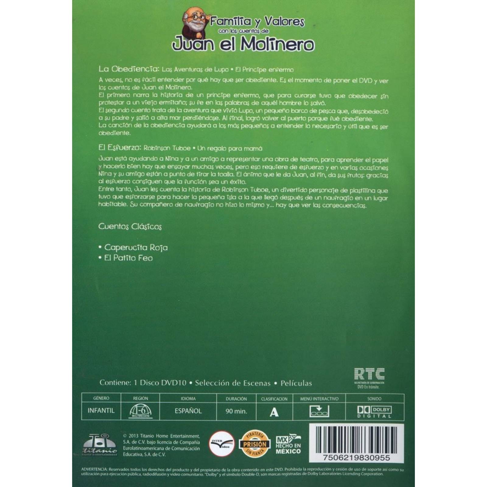 Los Cuentos De Juan El Molinero Obediencia Serie Dvd