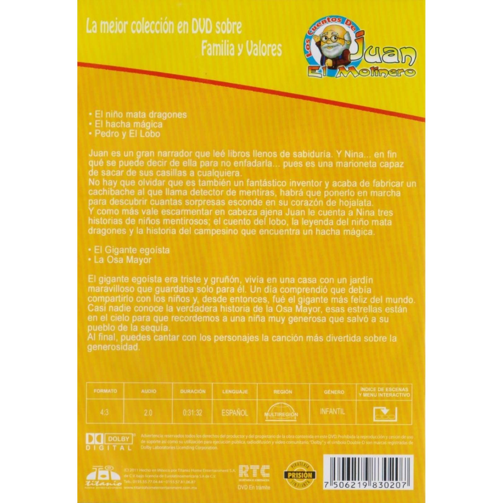 Veracidad Y Generosidad Cuentos De Juan El Molinero Dvd