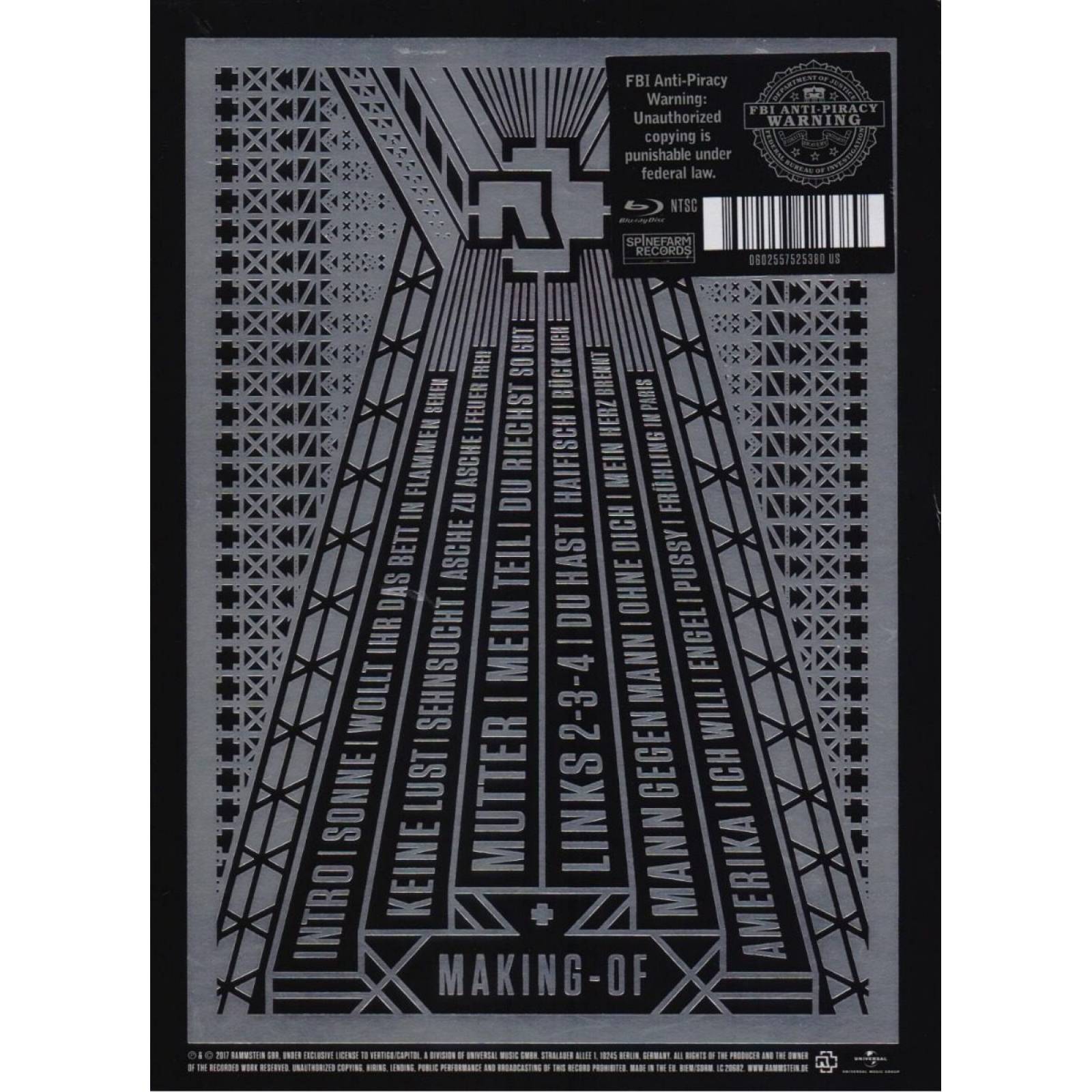 Rammstein - Paris - Blu-ray + 2 Discos Cd - Nuevo