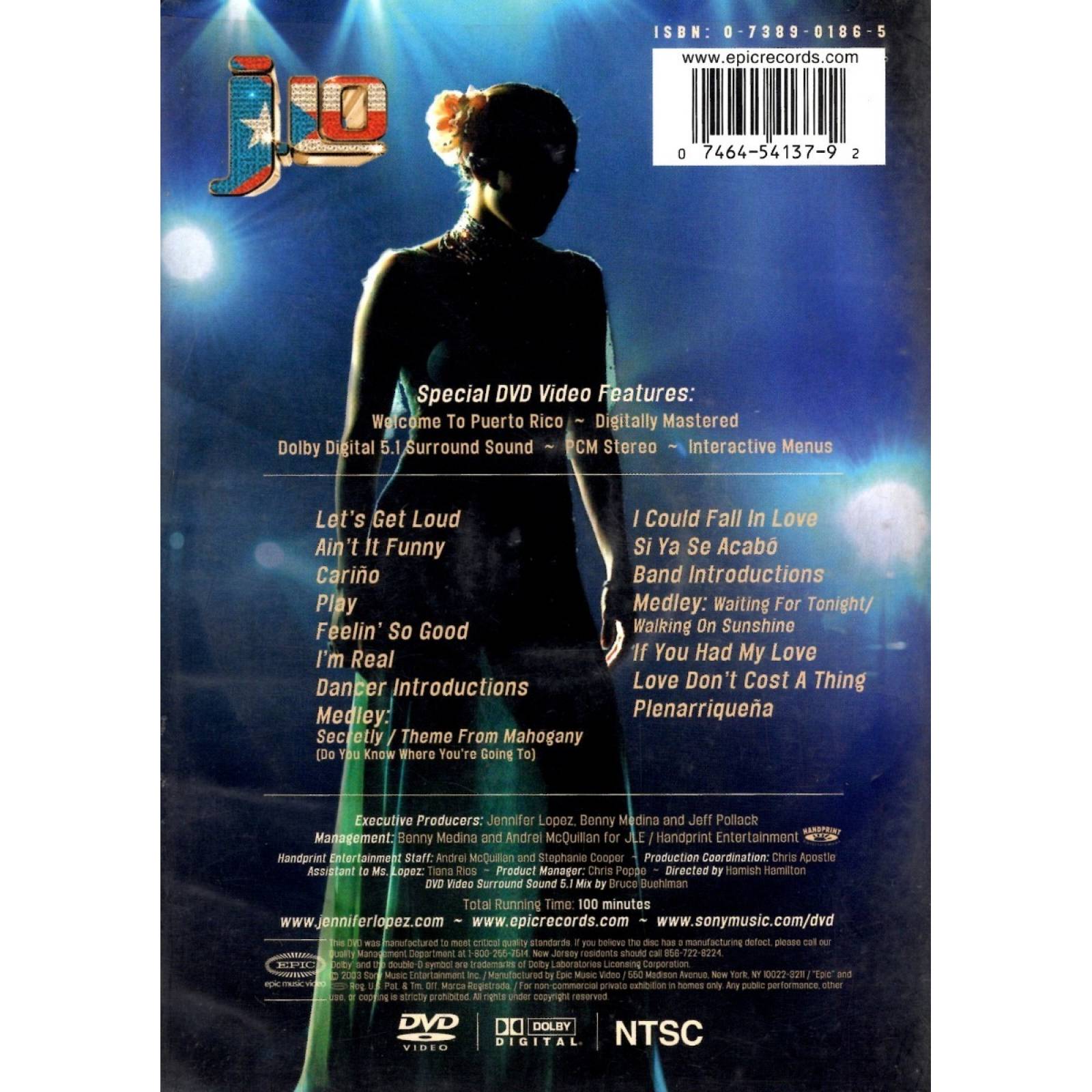 Jennifer Lopez Lets Get Loud Concierto Dvd