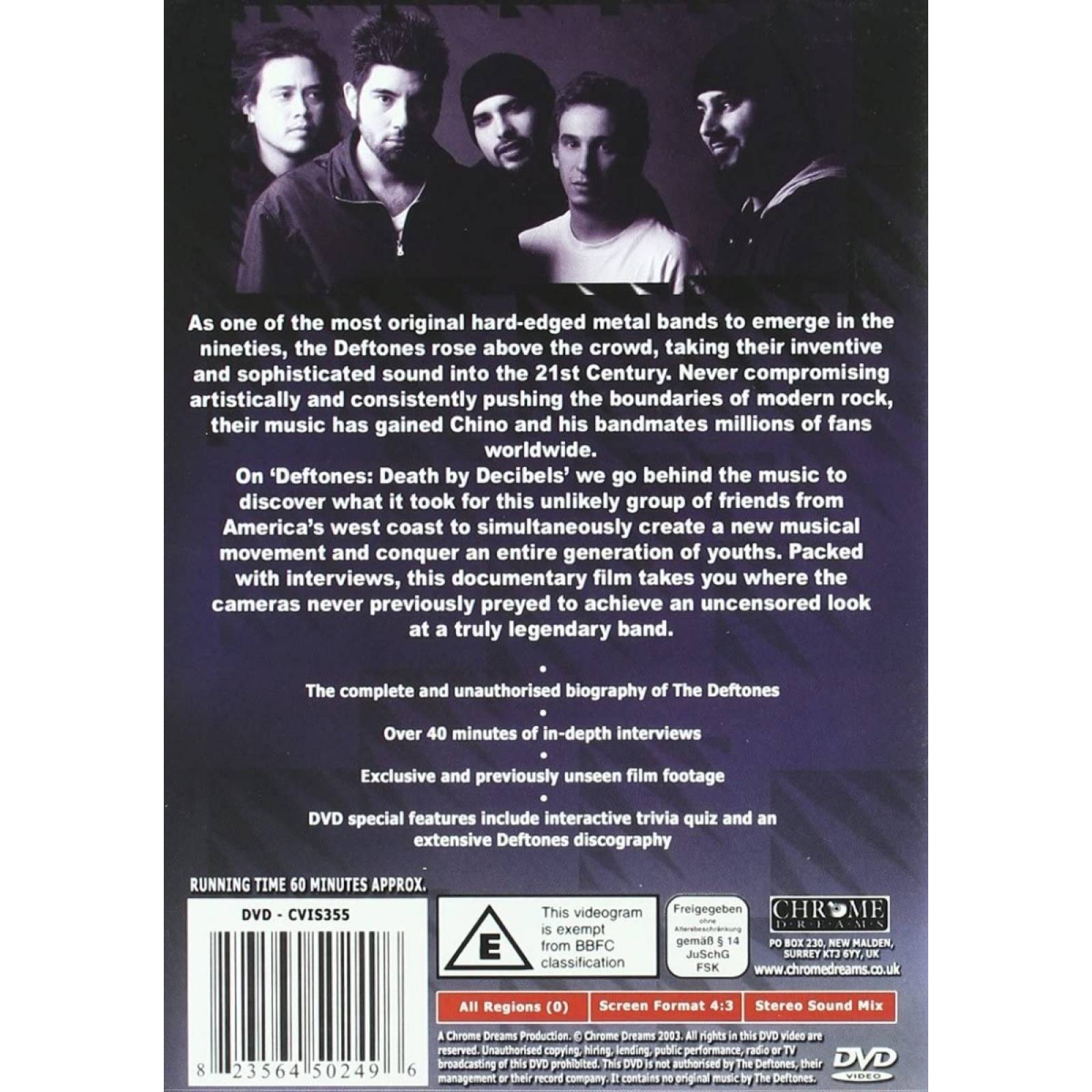 Deftones Death By Decibels Documental Dvd