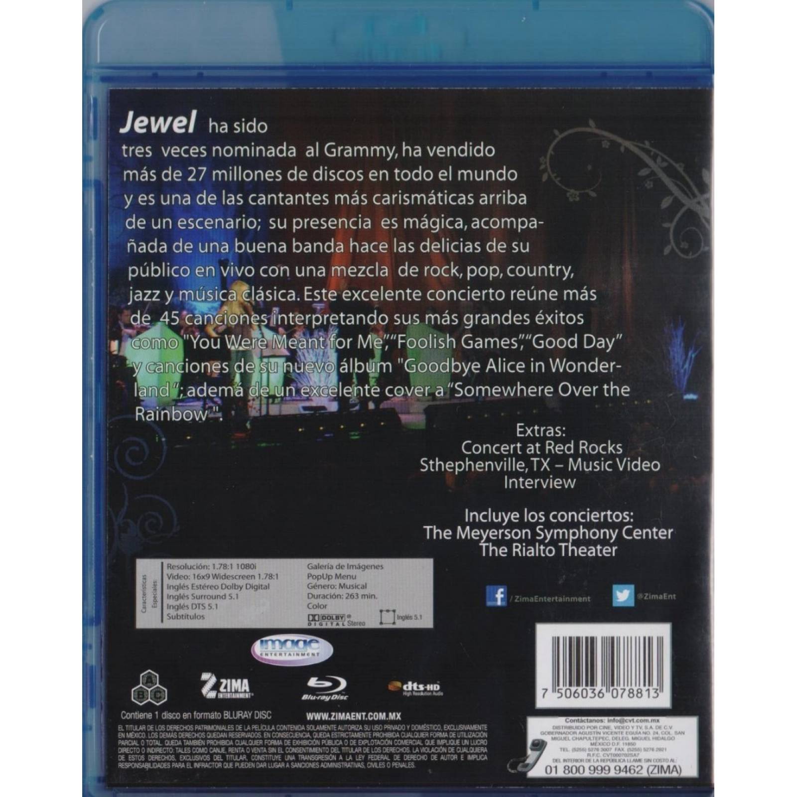 Jewel The Essential Live Songbook Concierto Blu-ray