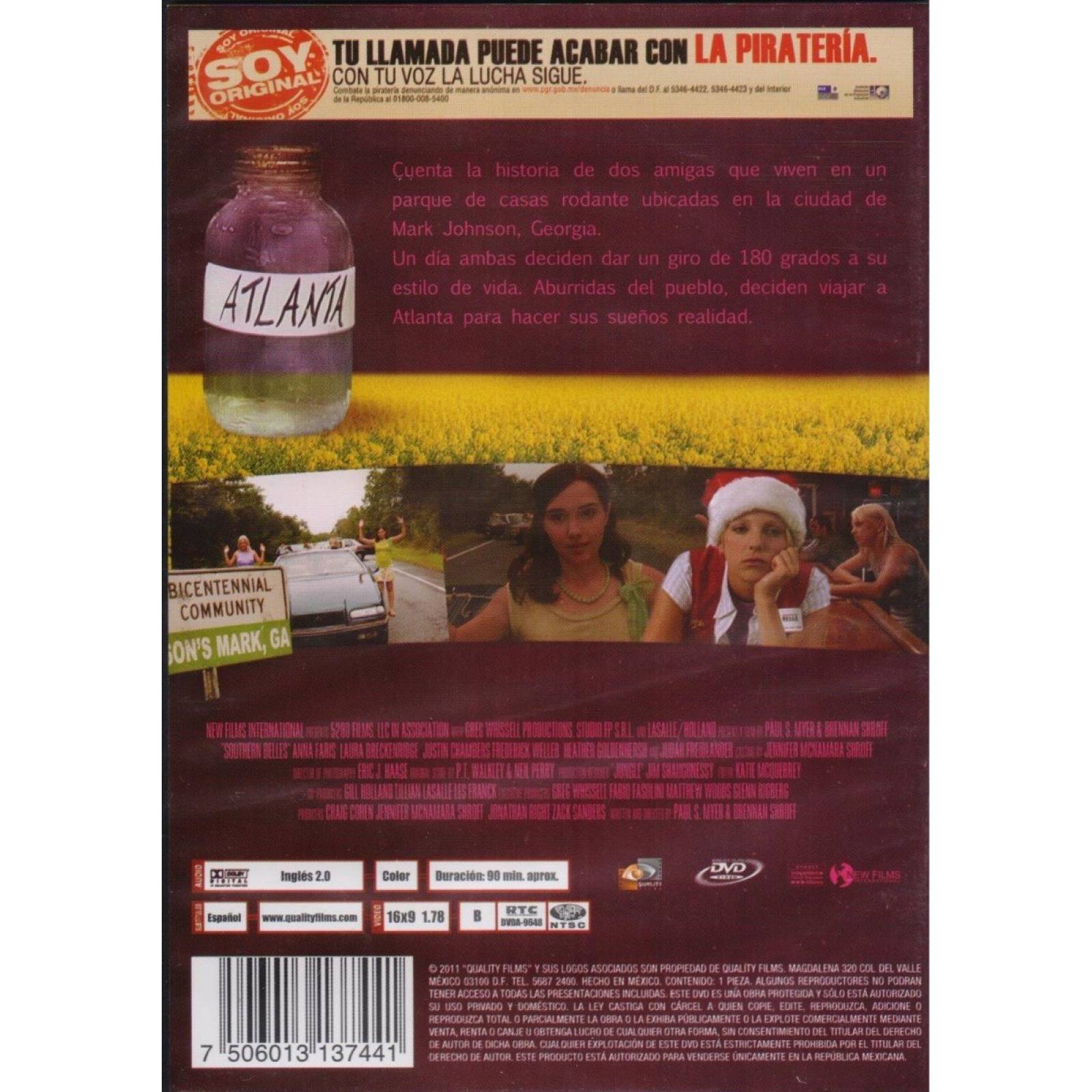 Belle And Bella Southern Belles Anna Faris Pelicula Dvd.