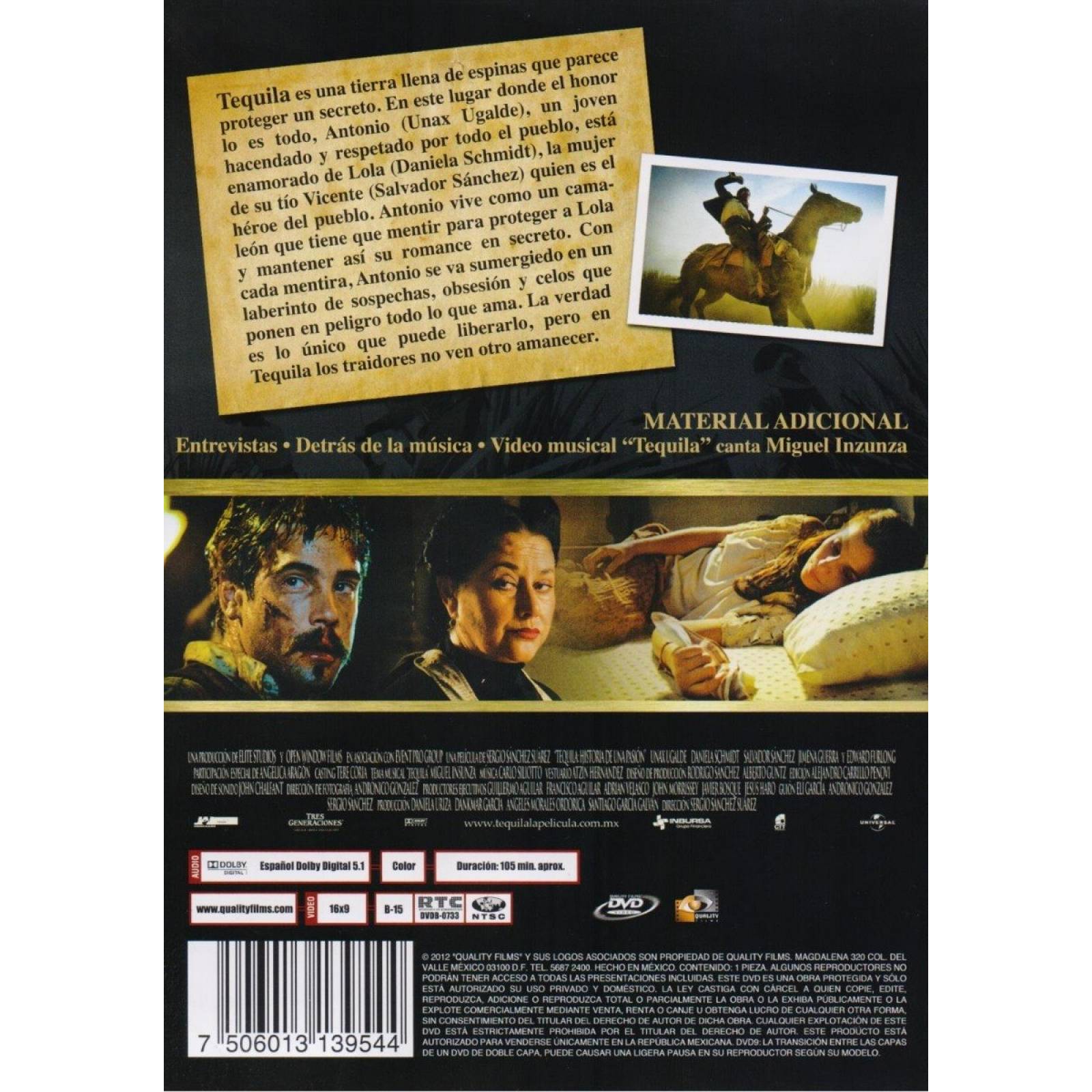 Tequila La Historia De Una Pasion Pelicula Dvd