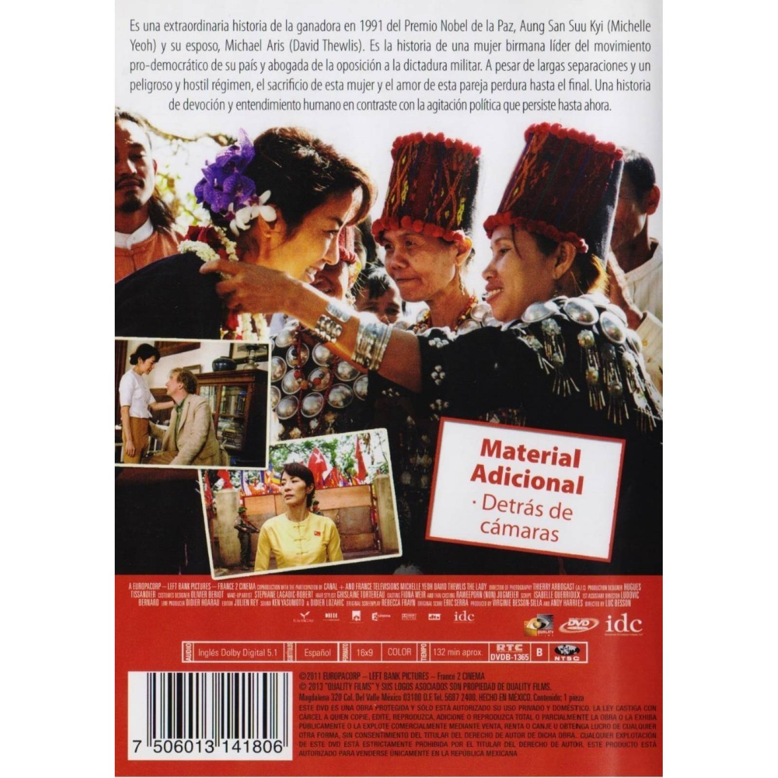 Amor Honor Y Libertad The Lady Michelle Yeoh Pelicula Dvd