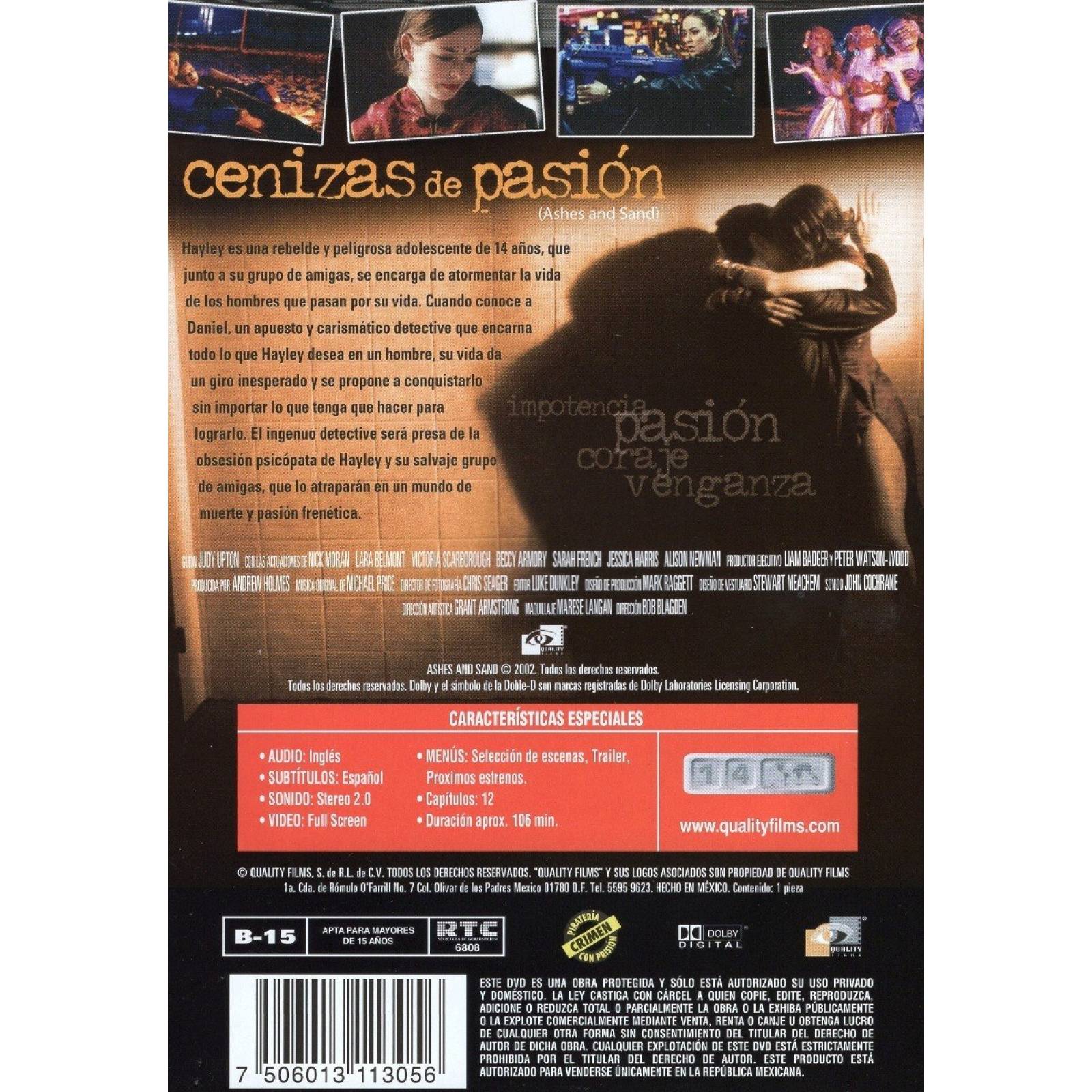 Cenizas De Pasion Ashes And Sand Nick Moran Pelicula Dvd