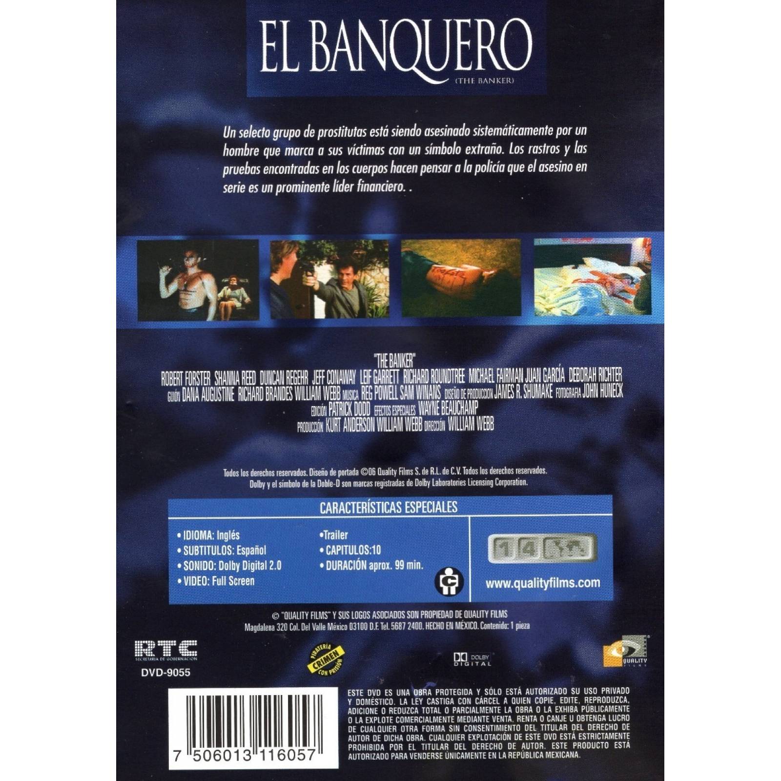 El Banquero Robert Forster Pelicula Dvd