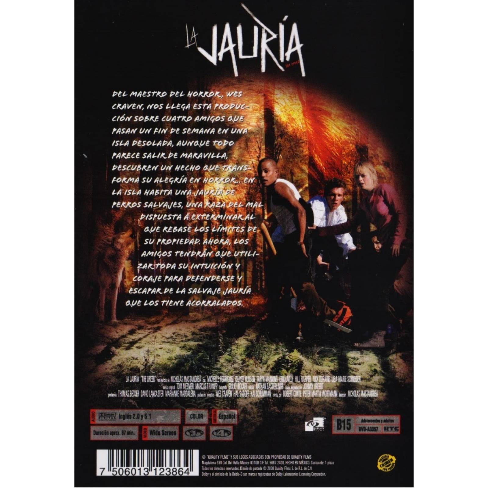 La Jauria The Breed 2006 Michelle Rodriguez Pelicula Dvd