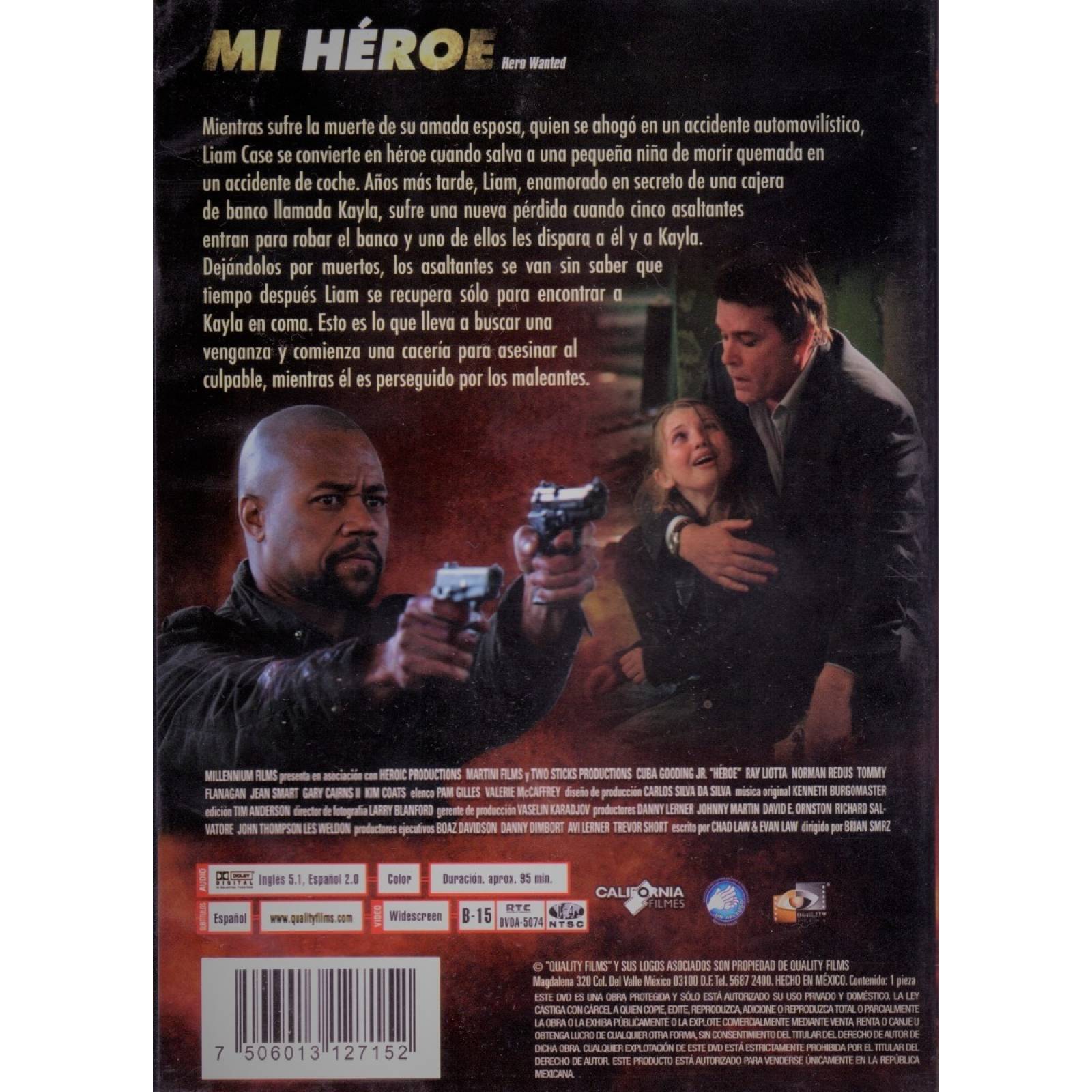 Mi Heroe Hero Wanted Cuba Gooding Jr Pelicula Dvd