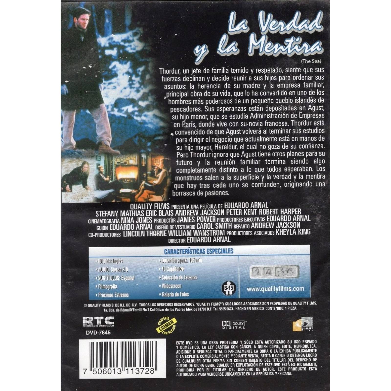 La Verdad Y La Mentira The Sea Eduardo Arnal Pelicula Dvd