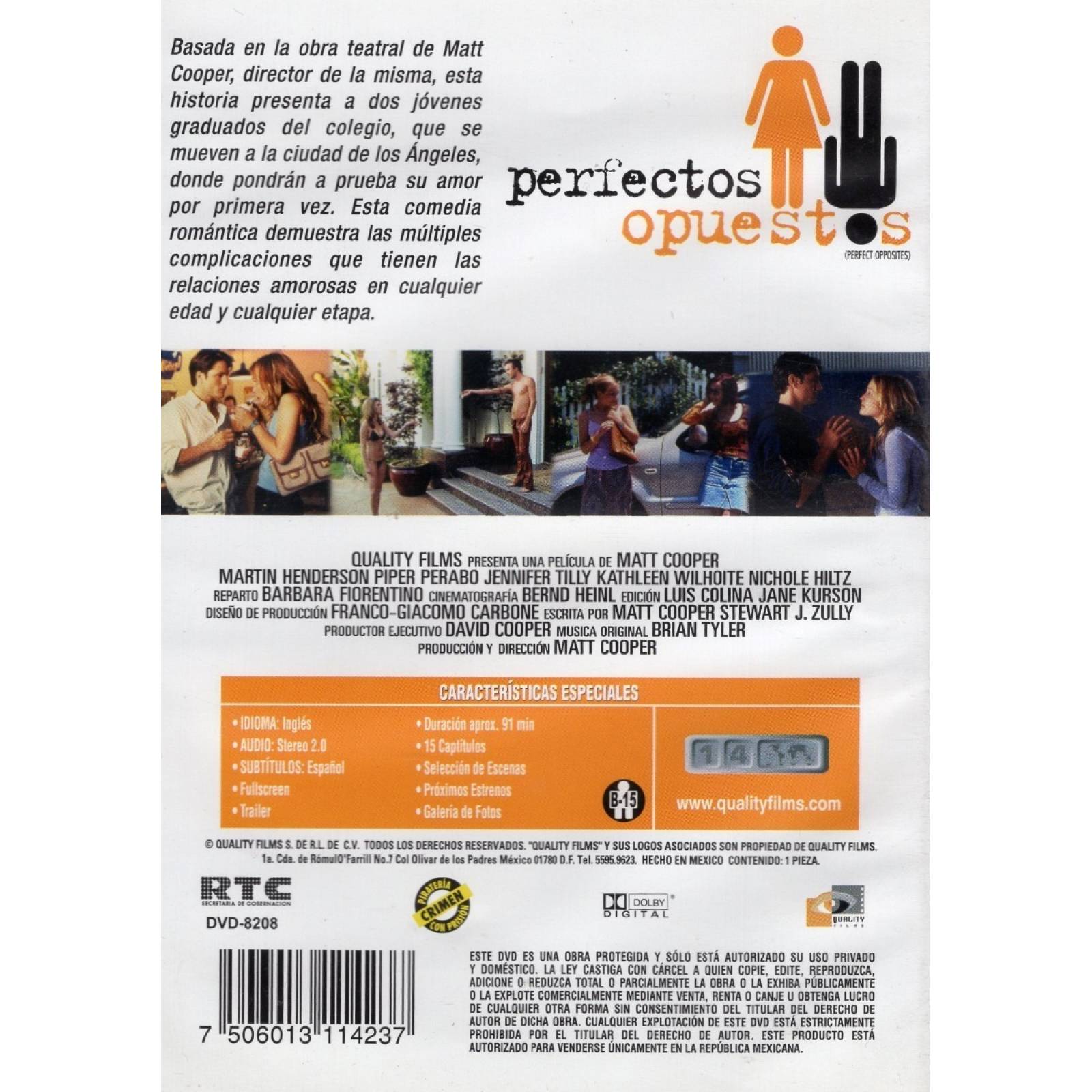Perfectos Opuestos Piper Perabo Pelicula Dvd