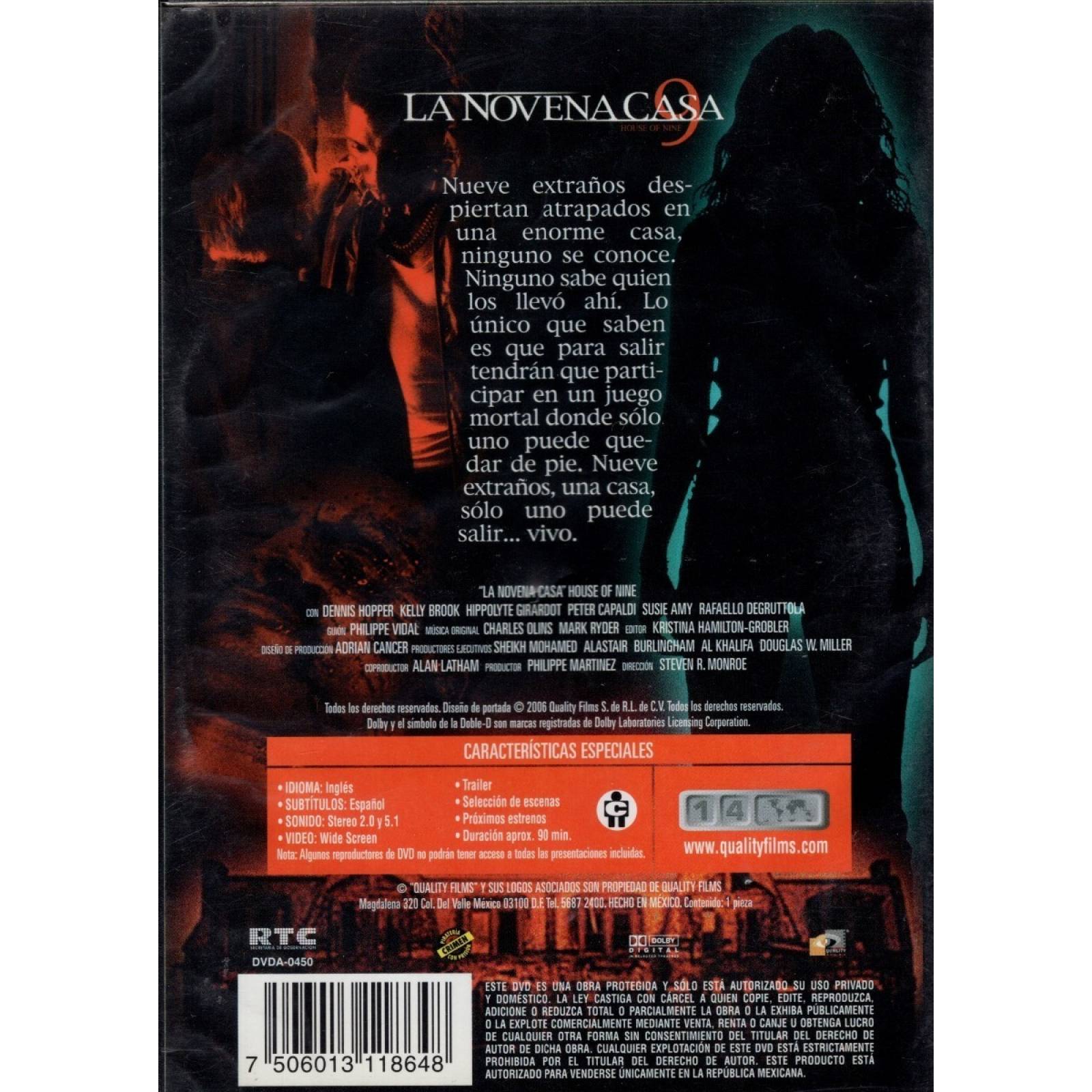 La Novena Casa House Of Nine Dennis Hopper Pelicula Dvd