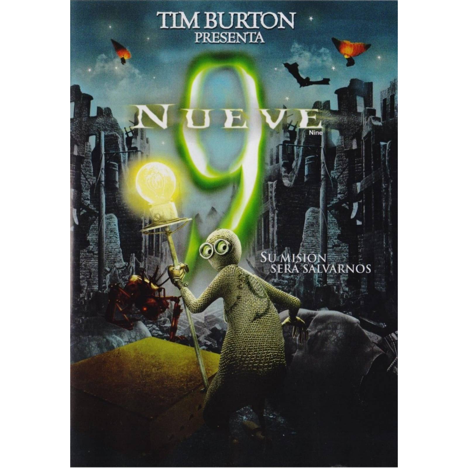 Nueve Nine 9 Tim Burton Pelicula Dvd