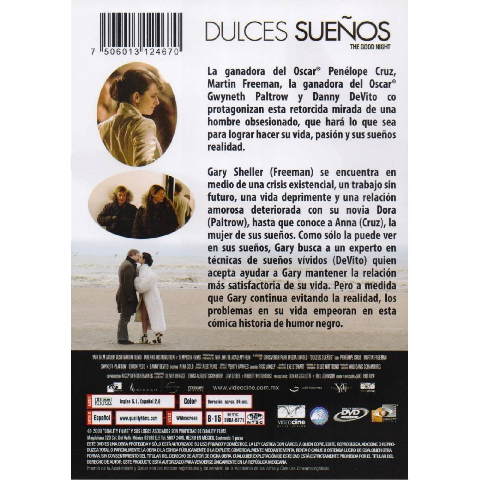 Dulces Sueños The Good Night Gwyneth Paltrow Pelicula Dvd