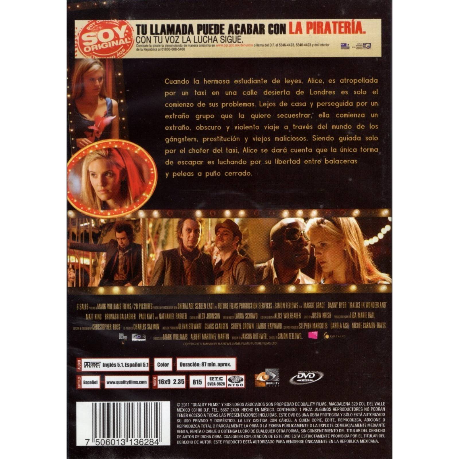 Malicia En La Ciudad De Las Maravillas Pelicula Dvd