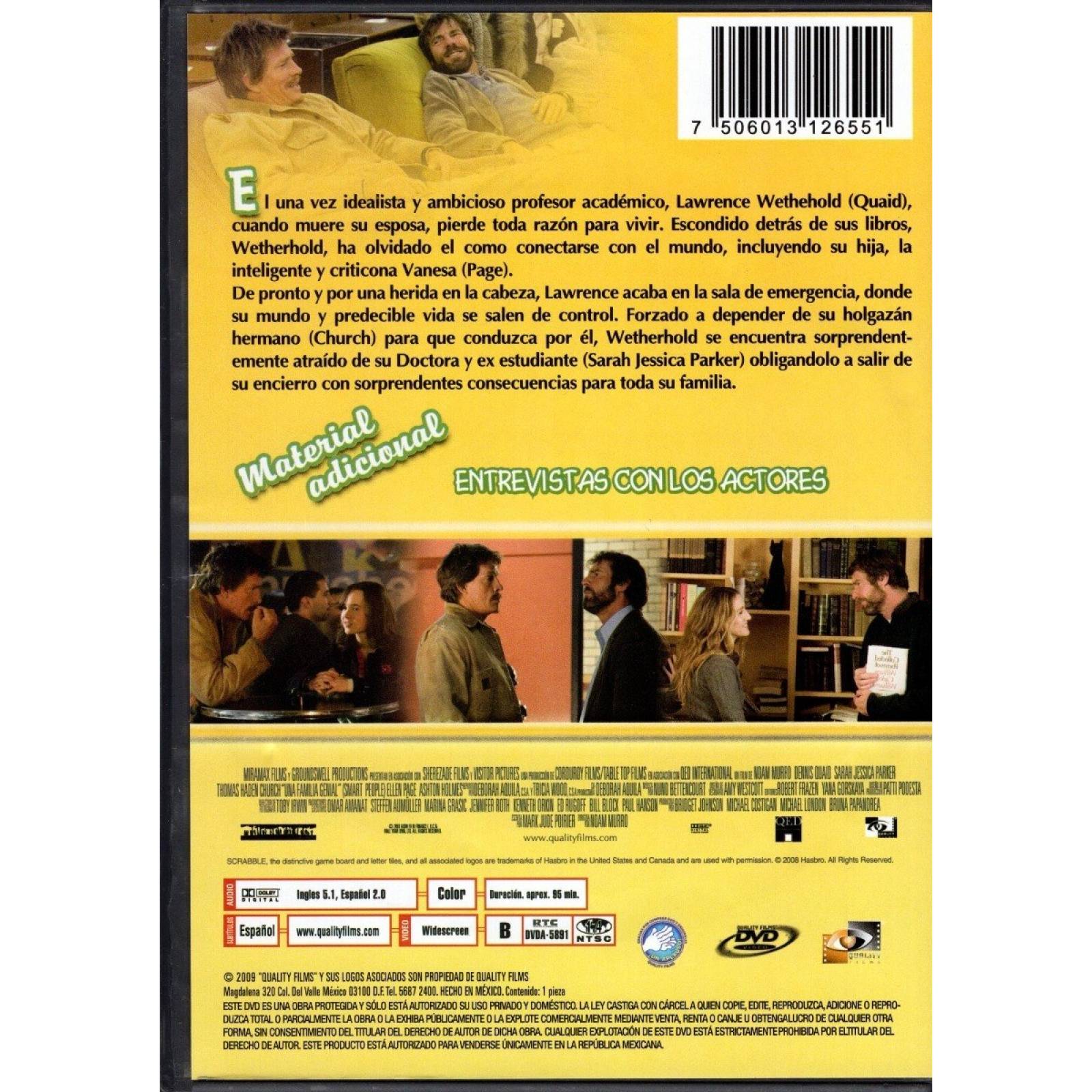 Una Familia Genial Sara Jessica Parker Pelicula Dvd