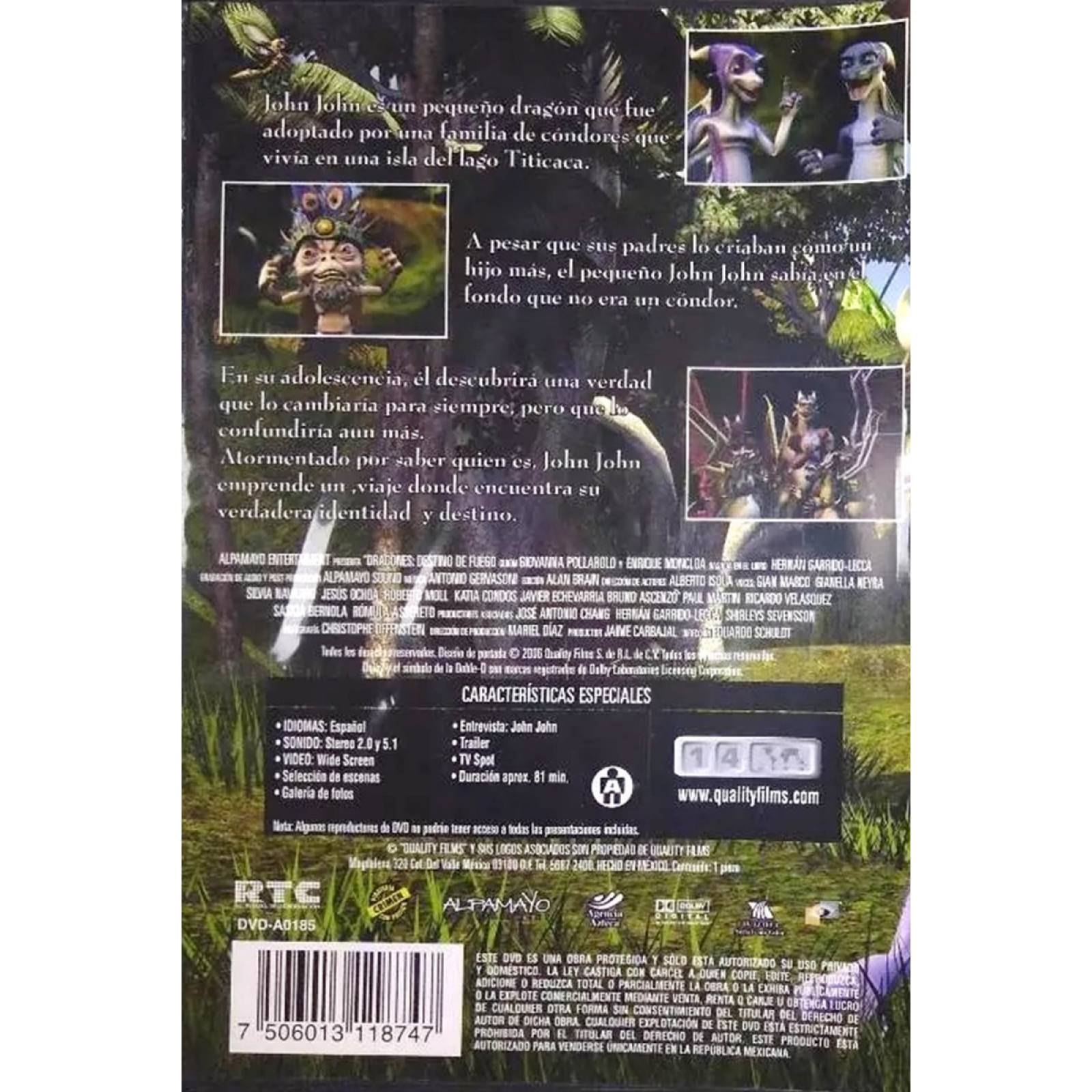 Dragones Destino De Fuego Pelicula Dvd