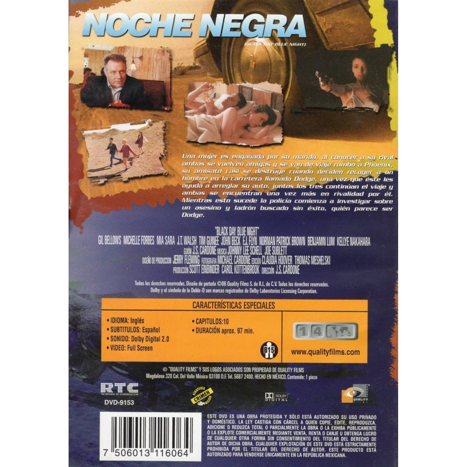 Noche Negra Black Day Blue Night Gil Bellows Pelicula Dvd