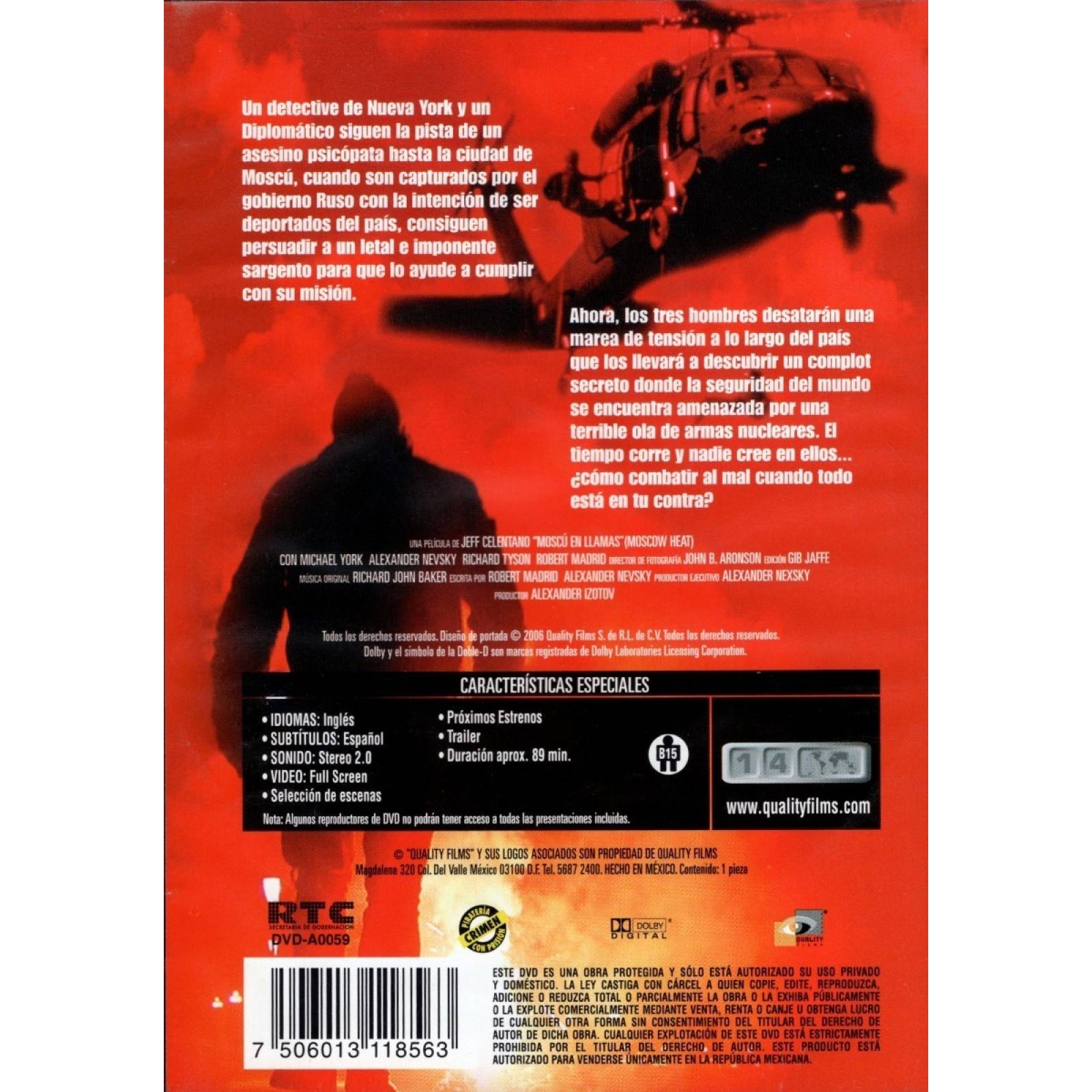 Moscu En Llamas Complot Nuclear Moscow Heat Pelicula Dvd